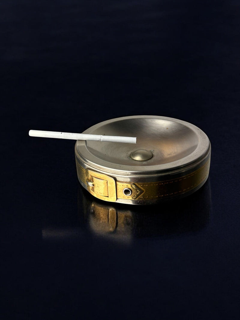 Belt Buckle Ashtray, France, 1970's by Malamar Studio | The Oblist — metal, vintage design