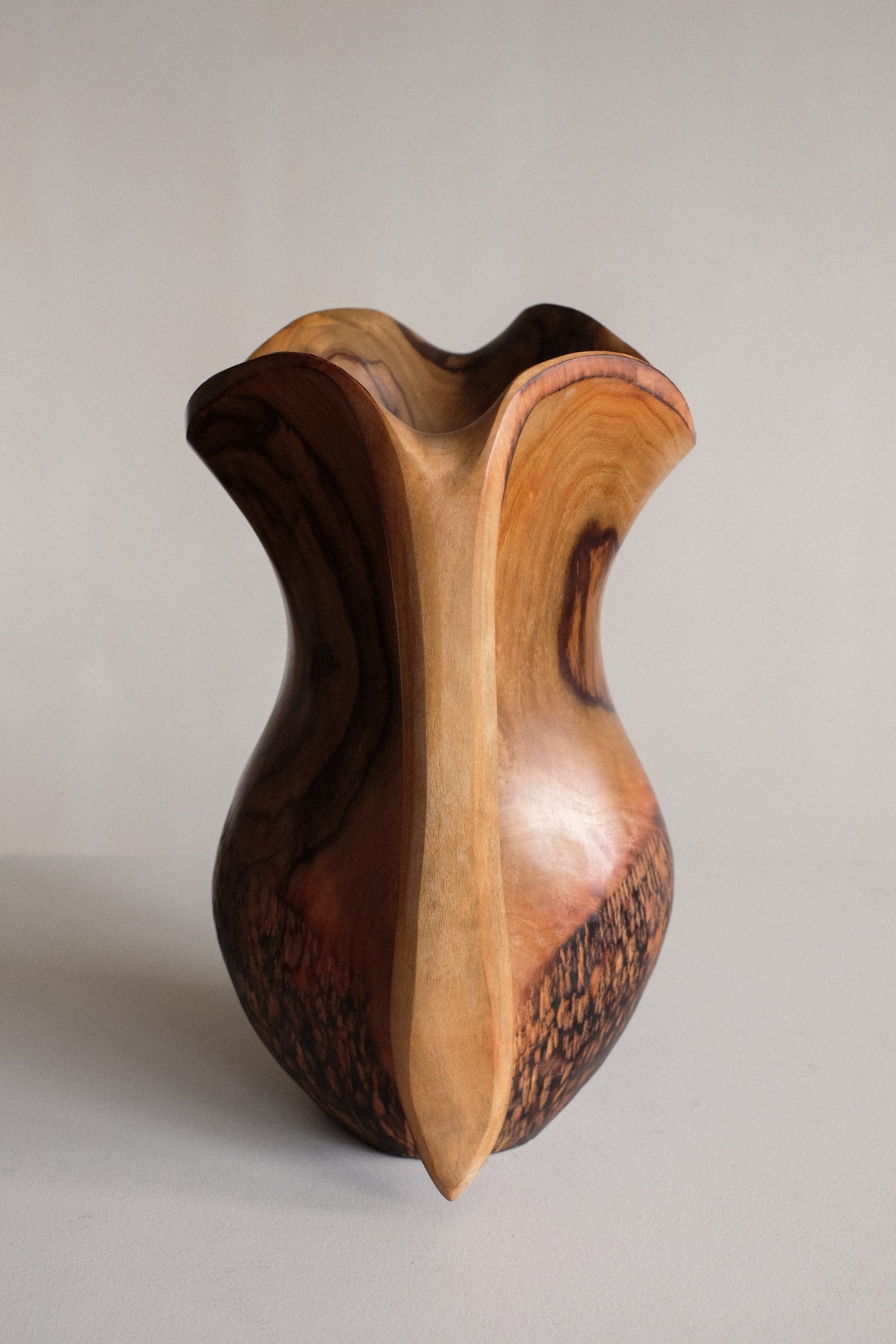 Vintage Handcrafted Wooden Pitcher – Falcon Spain — in context