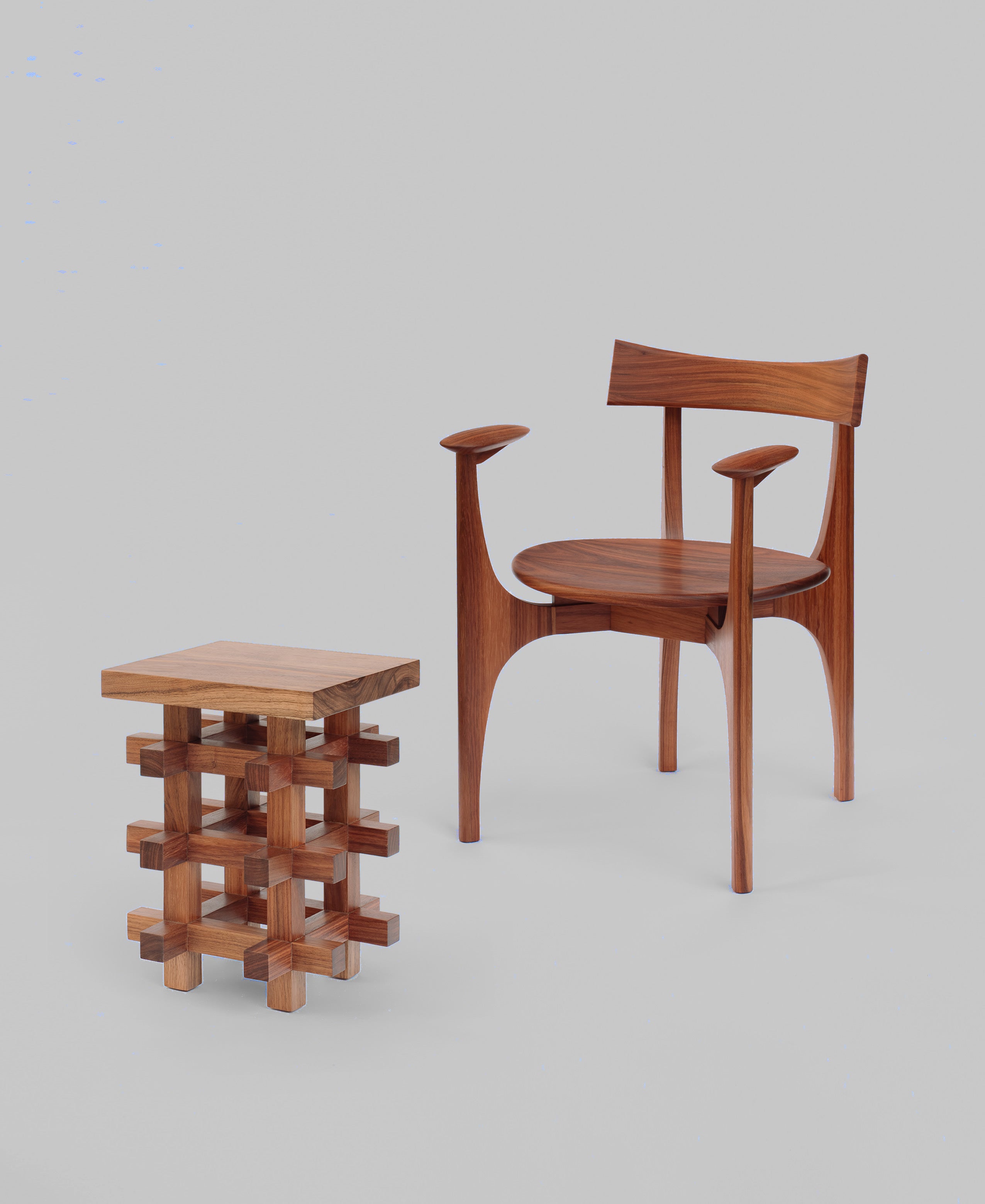 Solid Wood Chair - CAS Series by Daniel Couttolenc, Tzalam — side angle