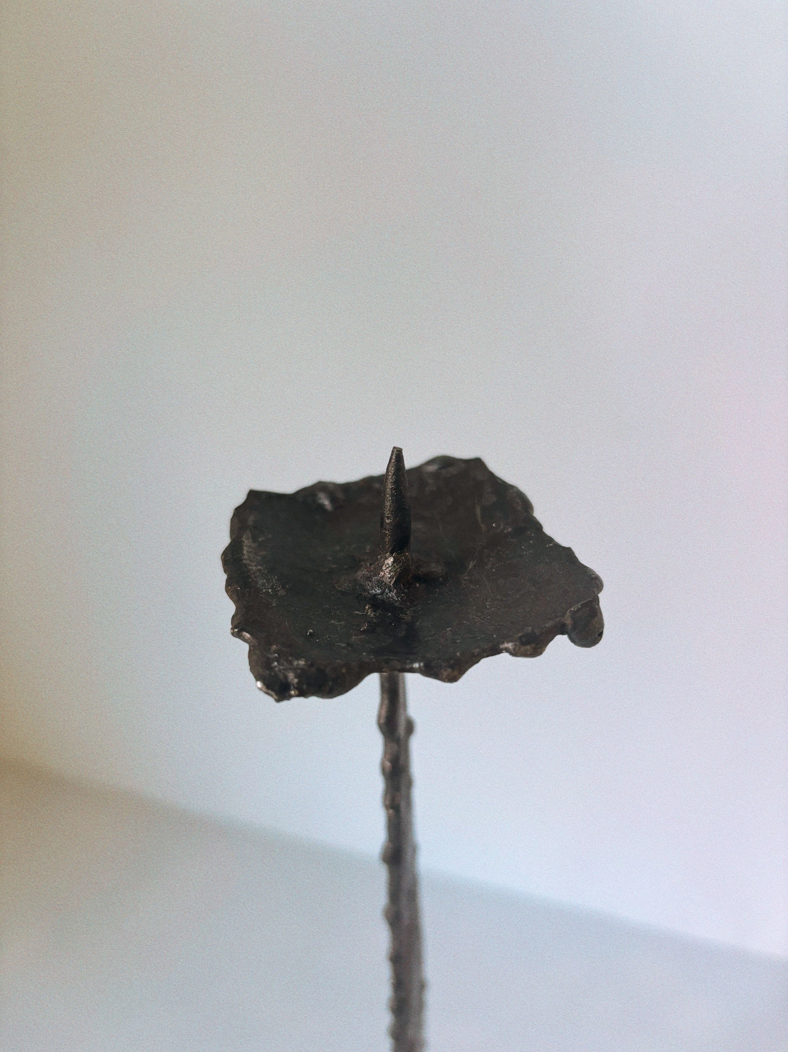 Molten Metal Candleholder, Poland — side angle