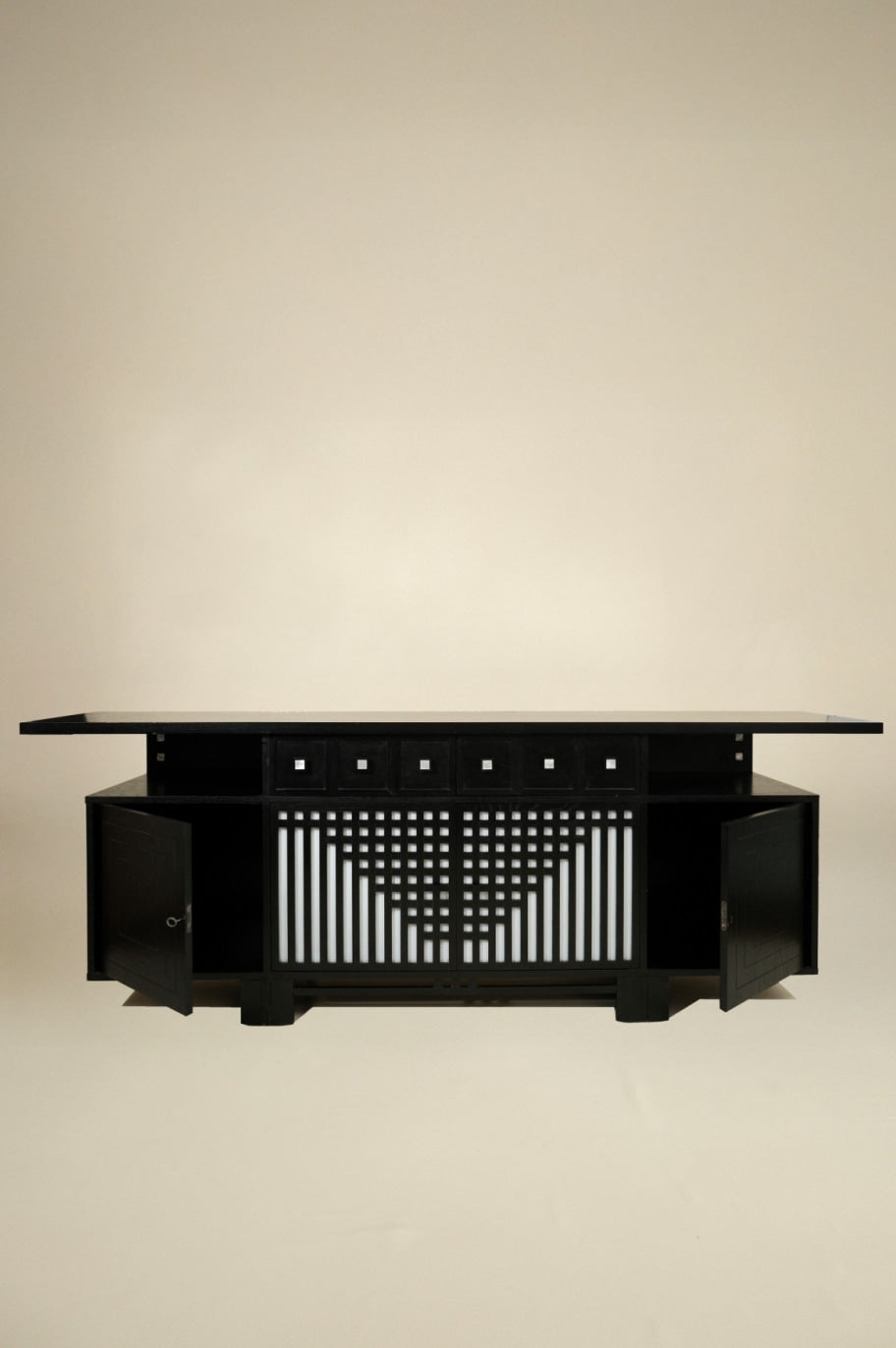 Charles Rennie Mackintosh Black Sideboard — lifestyle setting