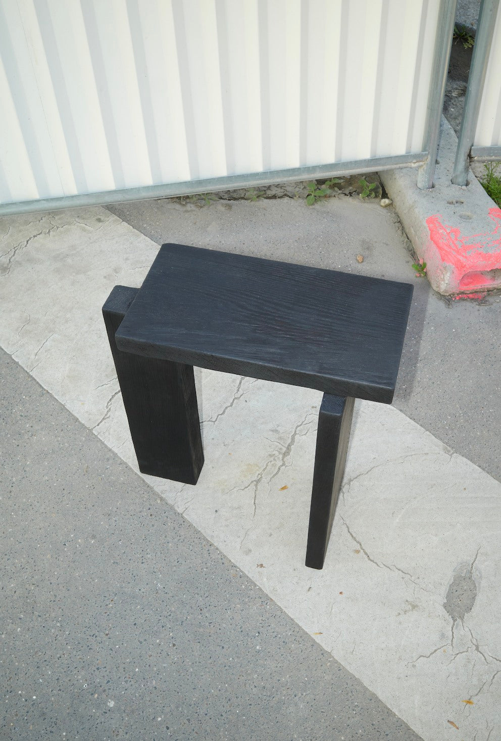 PERFORMACE SIDE TABLE IN BURNT OAK — lifestyle setting