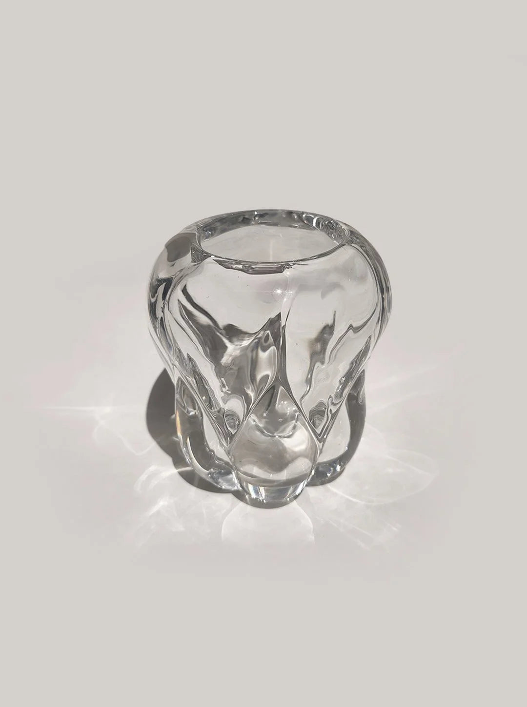 Crystal Vase — side angle