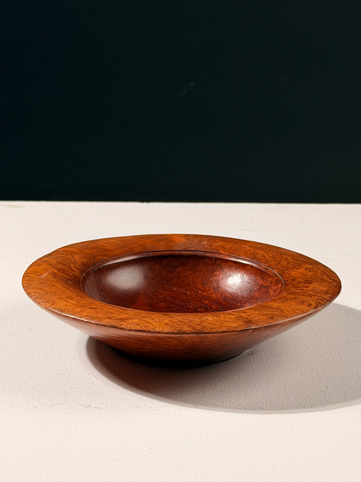Coolabah Burl Wood Catchall Bowl by Ken Staff, 1995 — detail view