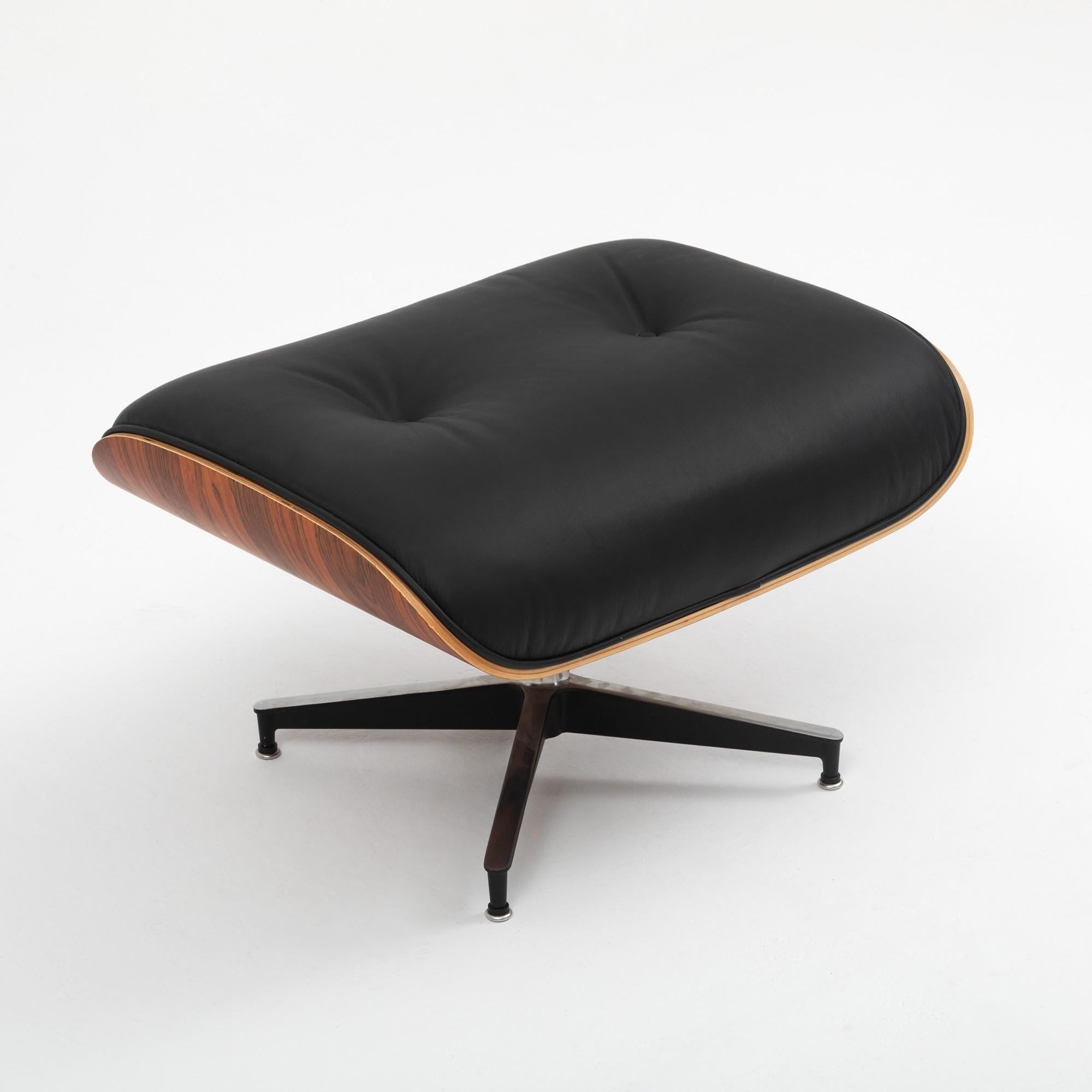Eames Lounge Chair with Ottoman by Charles & Ray Eames for Herman Miller, 2010s — side angle