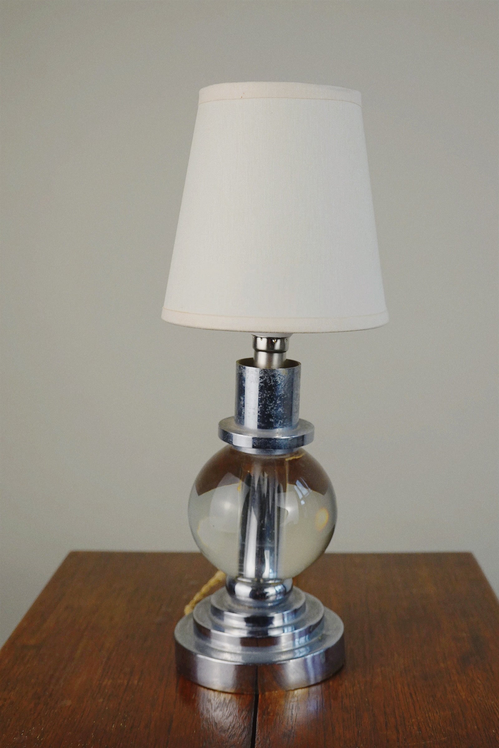 Table Lamp Attributed to Jacques Adnet — detail view