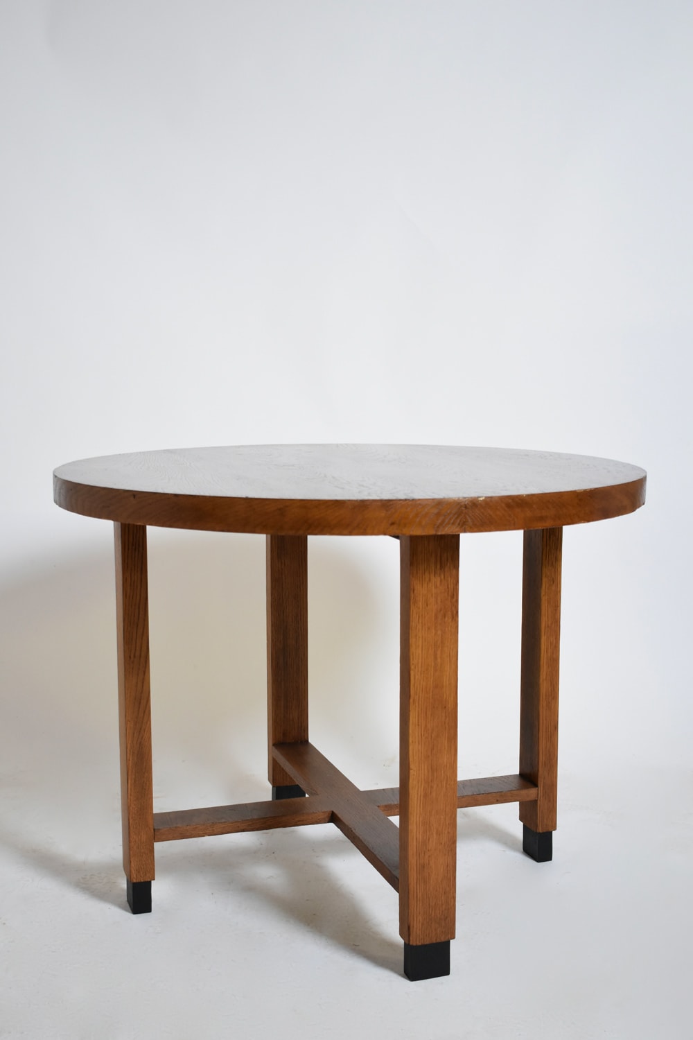 Amsterdam School Round Pedestal Table, 1930s