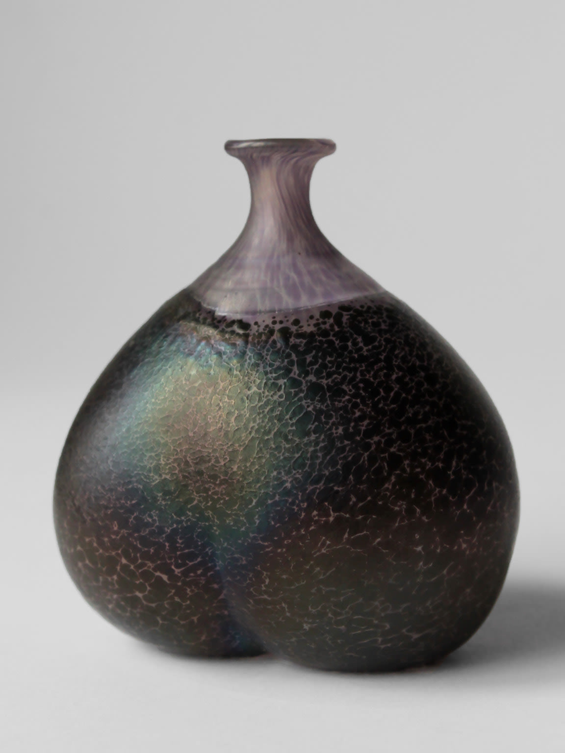 Bertil Vallient "Volcano" Vase en Verre d'Art, Pour Kosta Boda, Suède, Années 1980