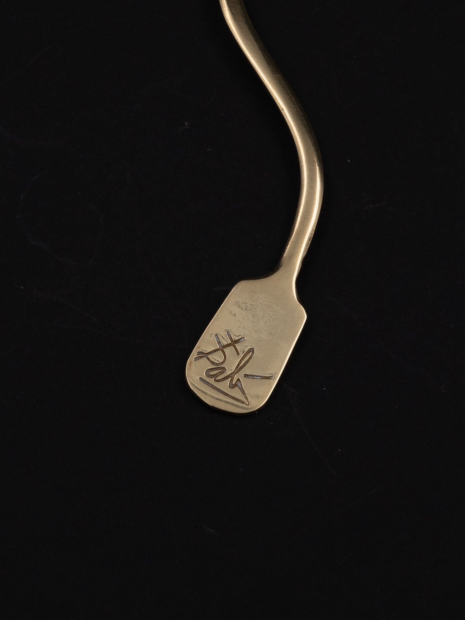 Salvador Dalí 'The Soft Spoon', Spain, c. 1967 — close-up of brass spoon handle