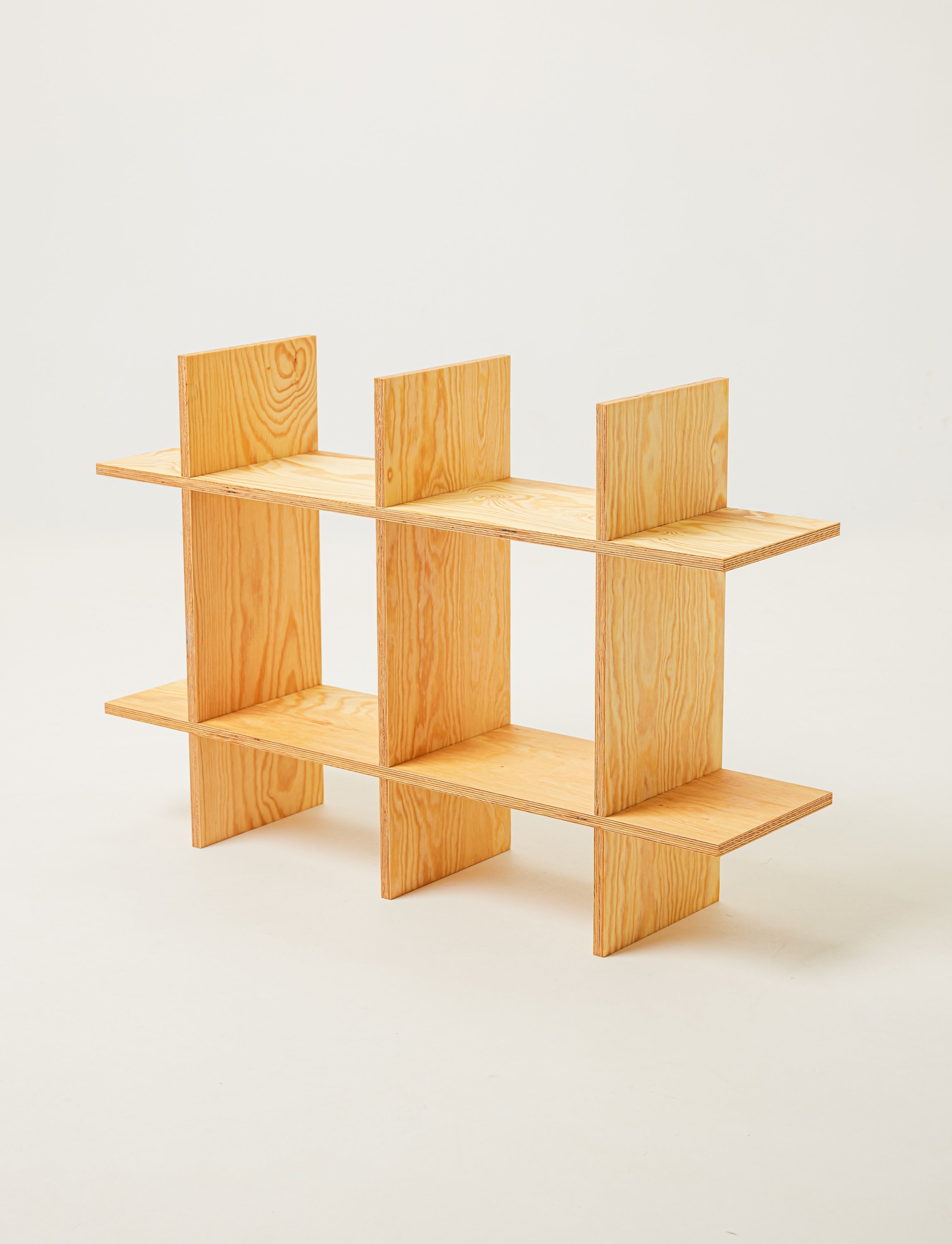 Pine Grid Shelf — side angle
