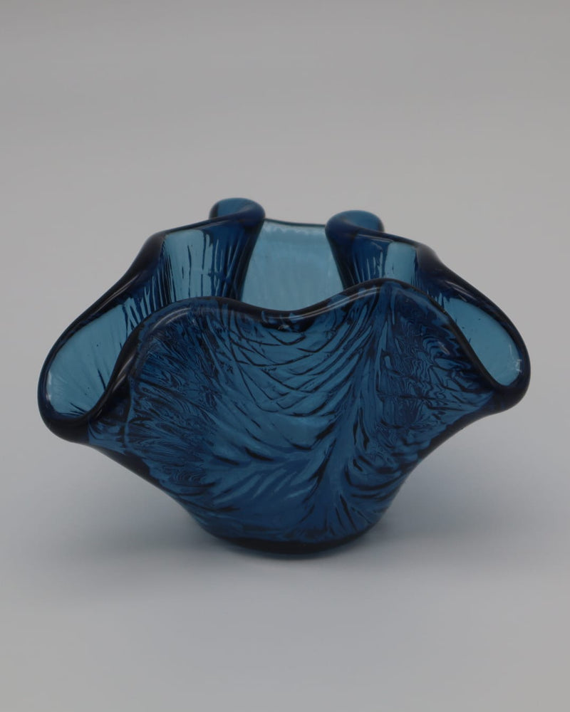 Blue Cobalt Vase in Cobalt Blue Glass by Forma Finds | The Oblist — handcrafted glass, deep blue color