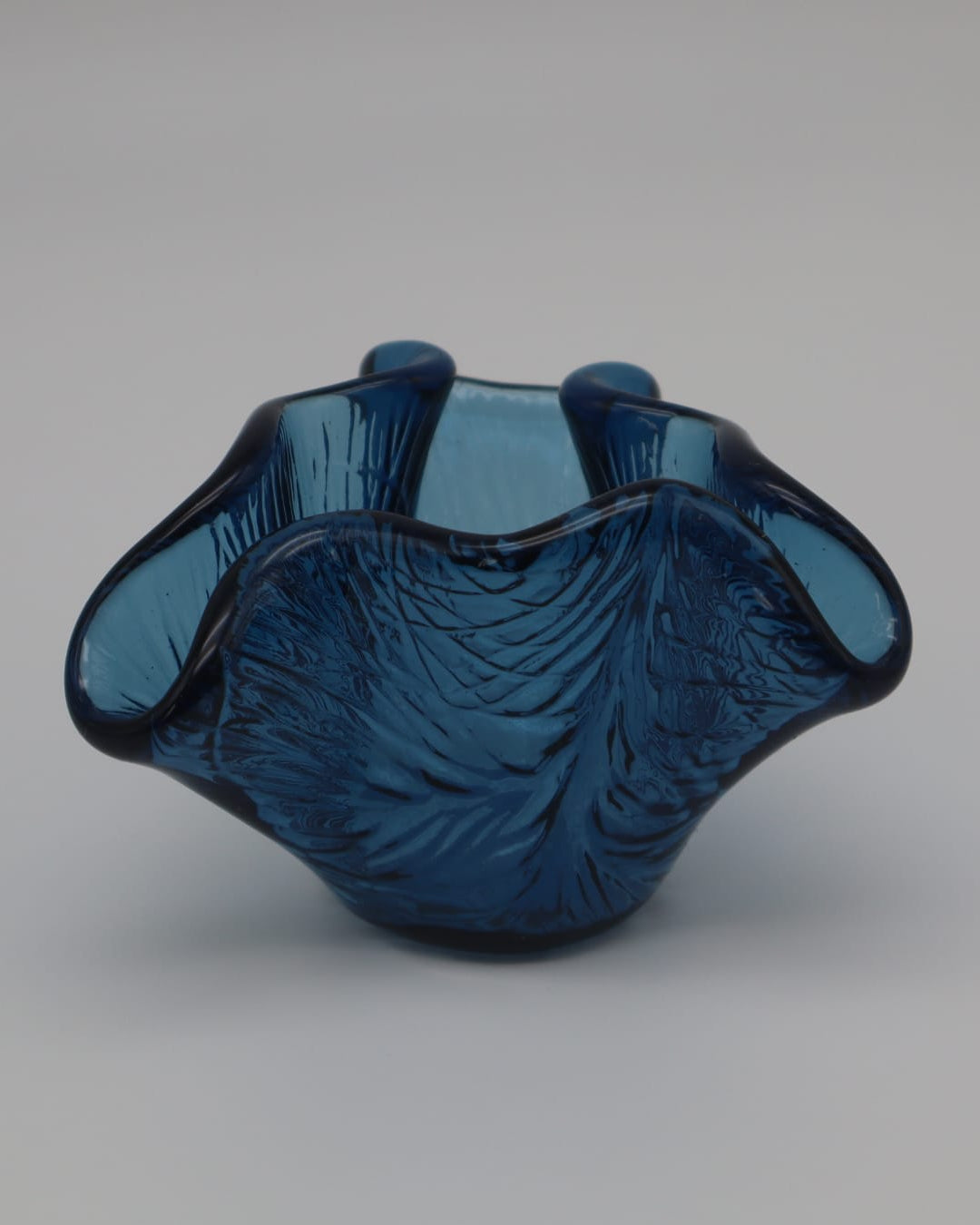 Blue Cobalt Vase in Cobalt Blue Glass by Forma Finds | The Oblist — handcrafted glass, deep blue color