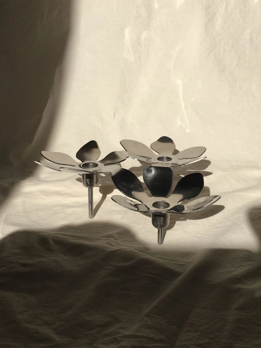 Vintage IKEA Stockholm Daisy Candle Holder (1990s, Sweden) — side angle