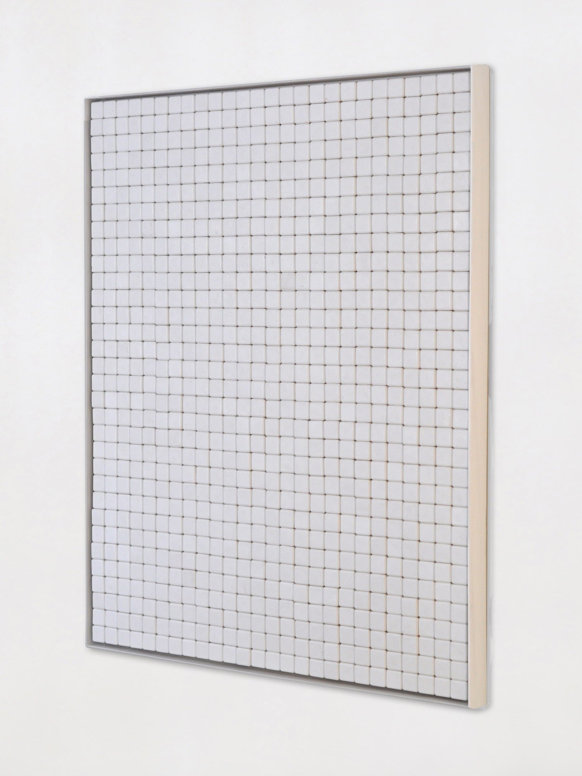 White Cubes No. 6 – Minimalist Wall Sculpture Relief — detail view