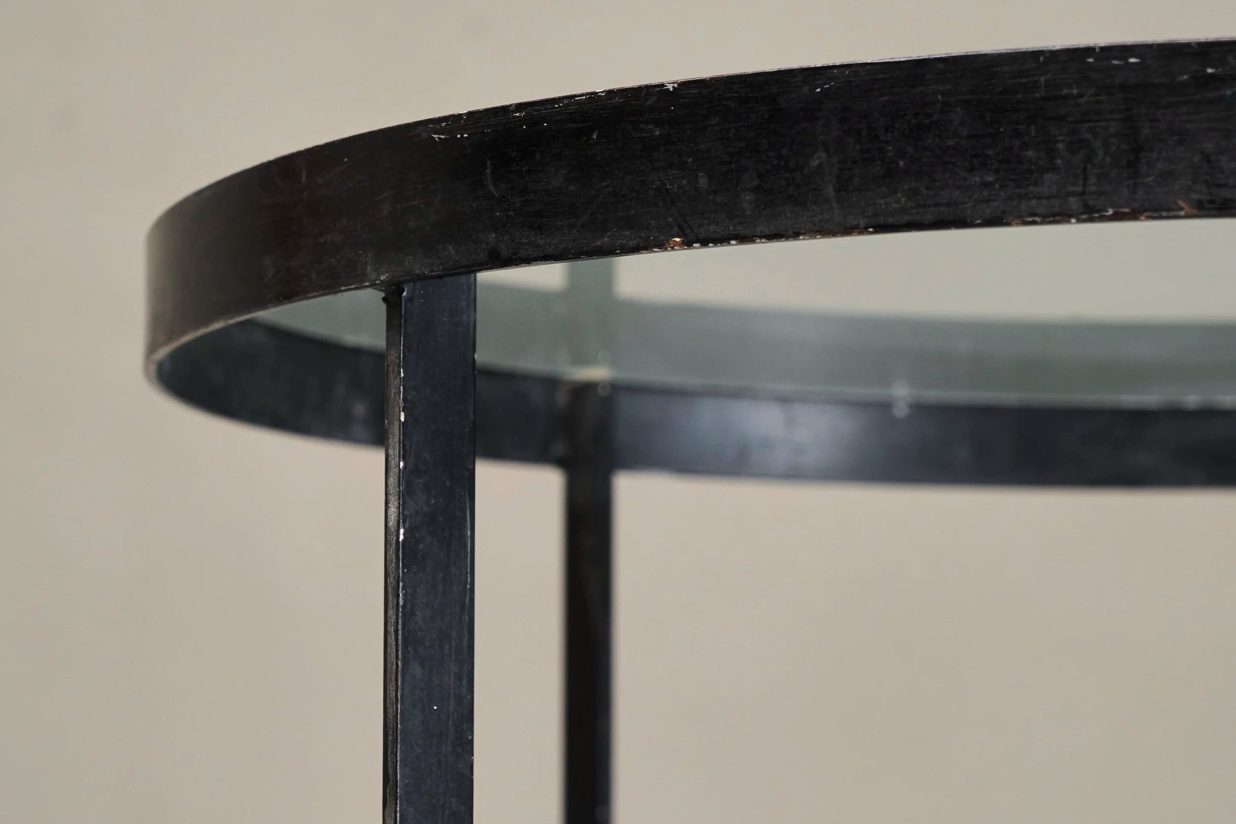 Janni van Pelt Coffee Table in Patinated Metal and Glass The Netherlands 1950s — in context