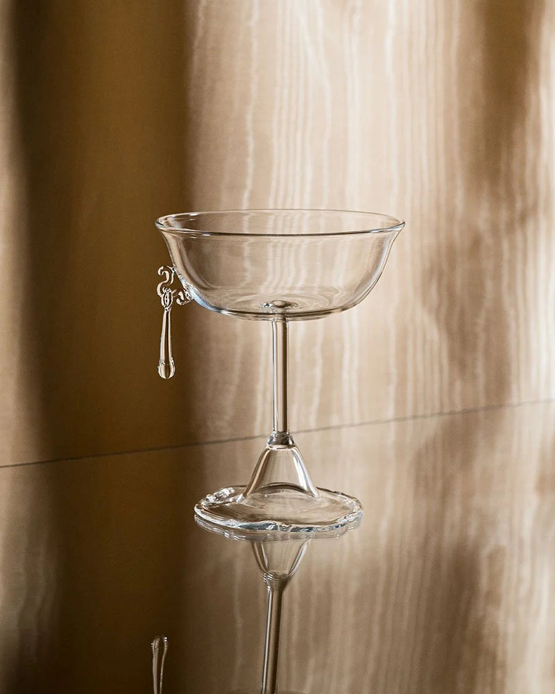 Sospesa Hand-blown Coupe Glass by Agustina Bottoni | The Oblist