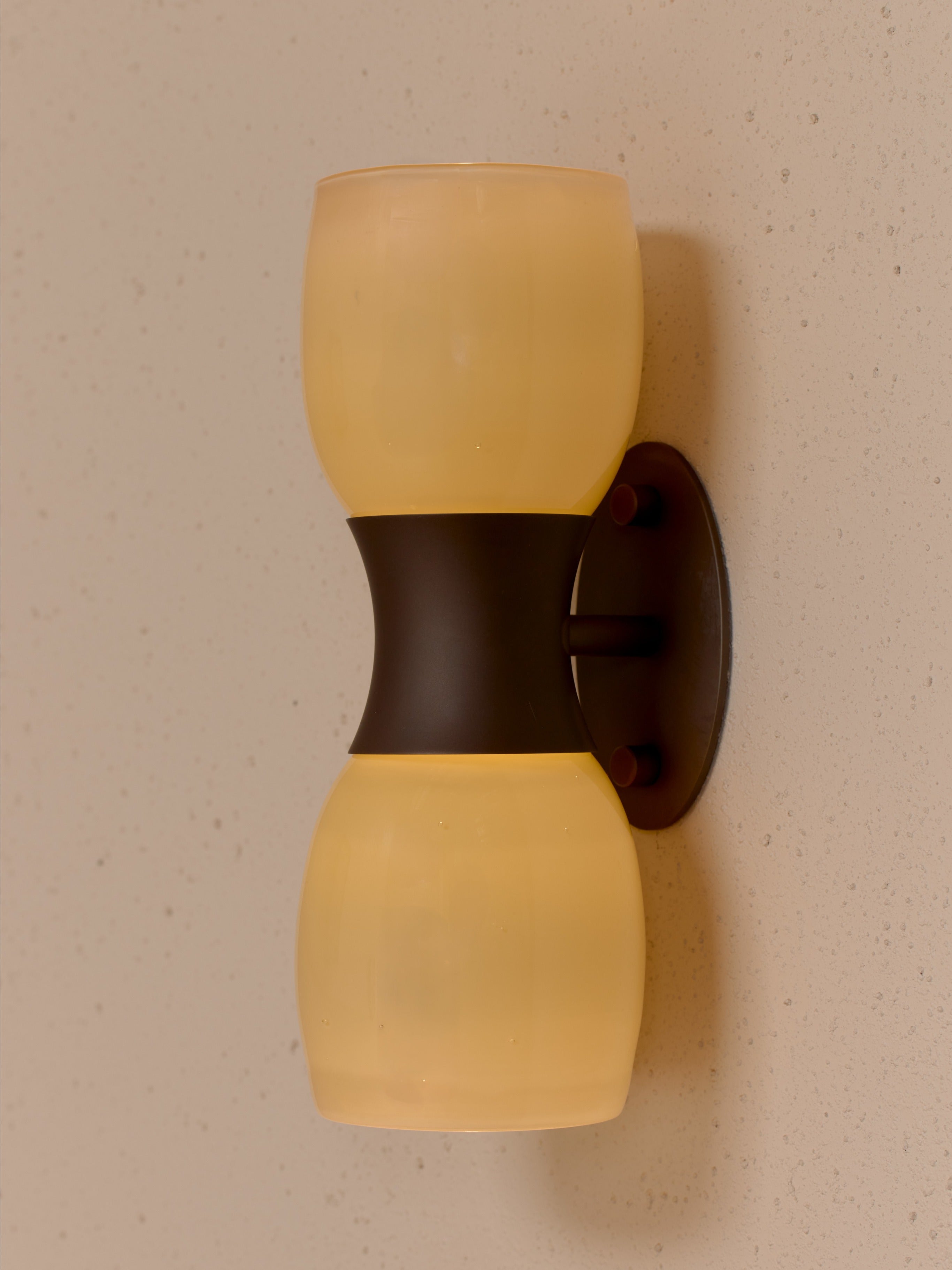 Taff Sconce in Handblown Glass and Brass — alternate view