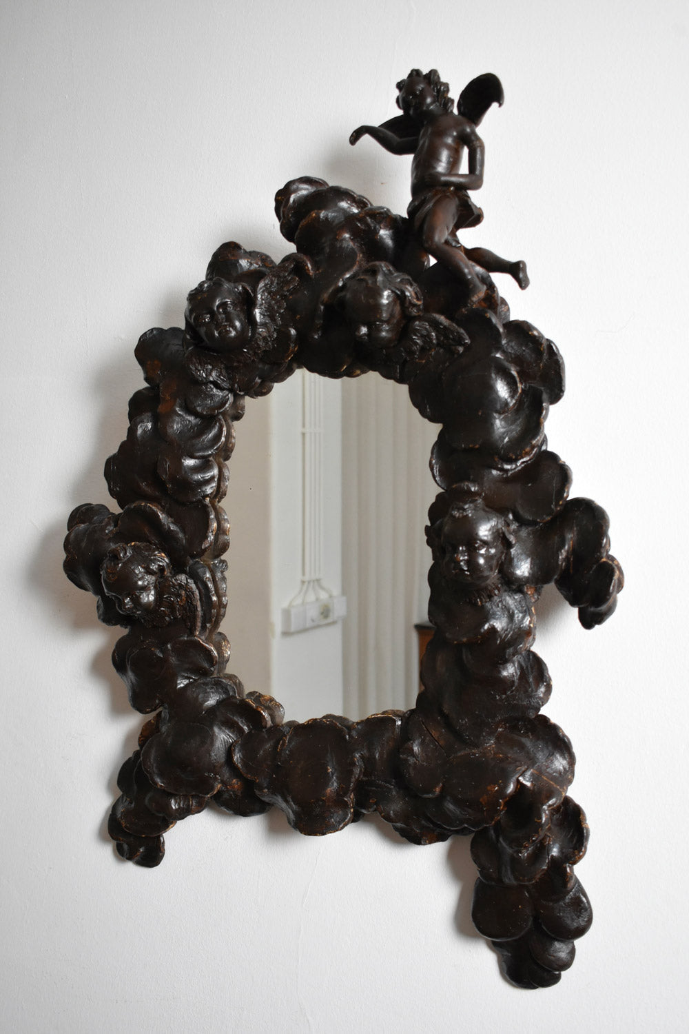 Baroque Mirror, XVIIth c. — side angle