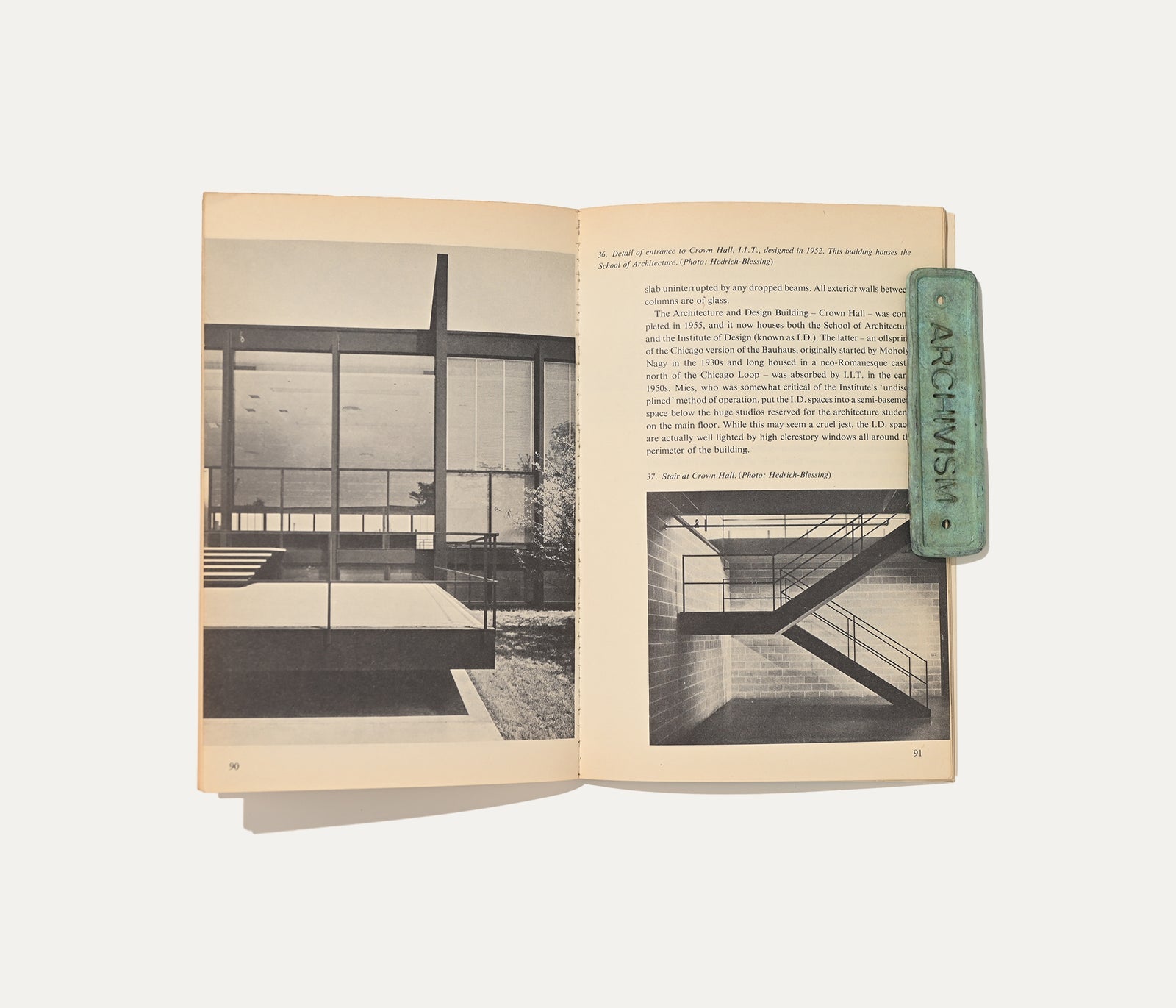 Mies van der Rohe Architecture & Structure, Peter Blake, 1960 Interiors Book — side angle
