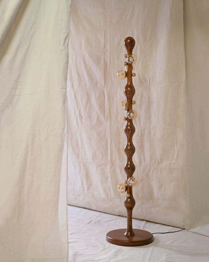 Stem Floor Lamp by Studio Indigene | The Oblist — handcrafted wood design