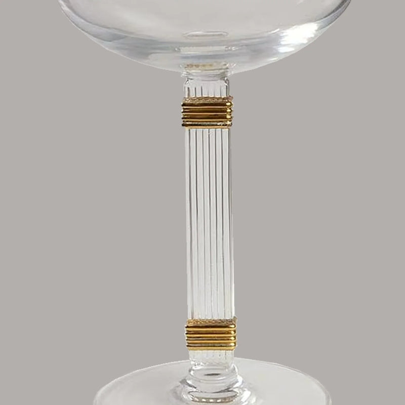 Champagne glasses by Christian Dior, from the Gaudron Gold Collection (1991 - 1999) — detail view