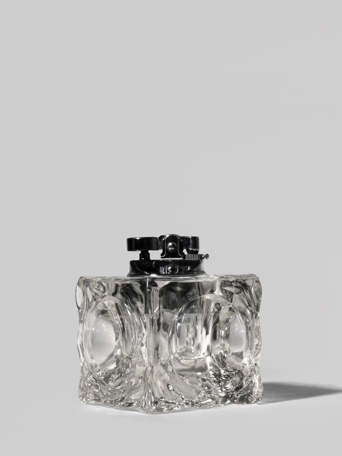 Ice Cube Glass Lighter, 1970s by Vintage Stories | The Oblist