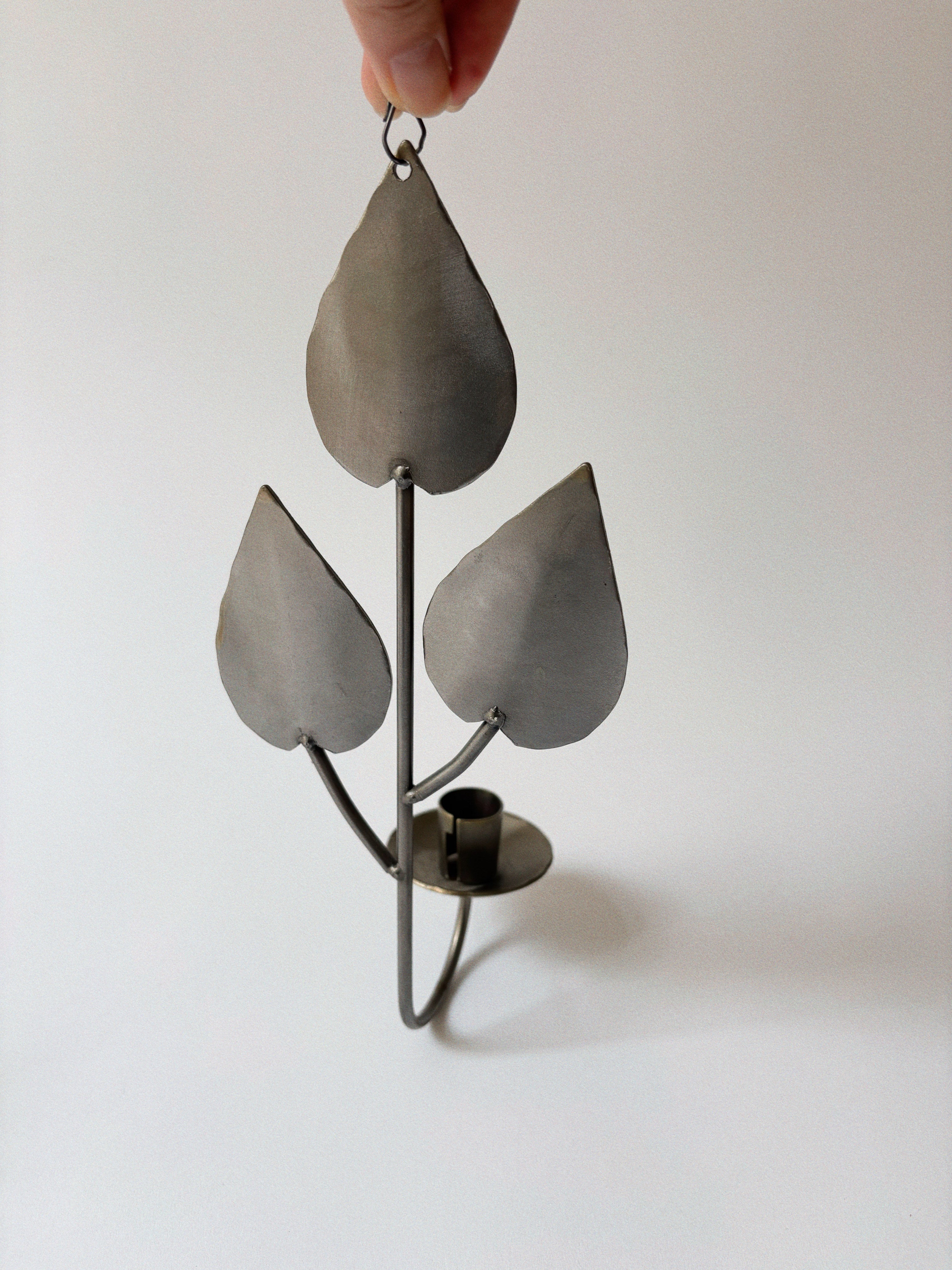 Metal Wall Candleholders, Sweden — alternate view