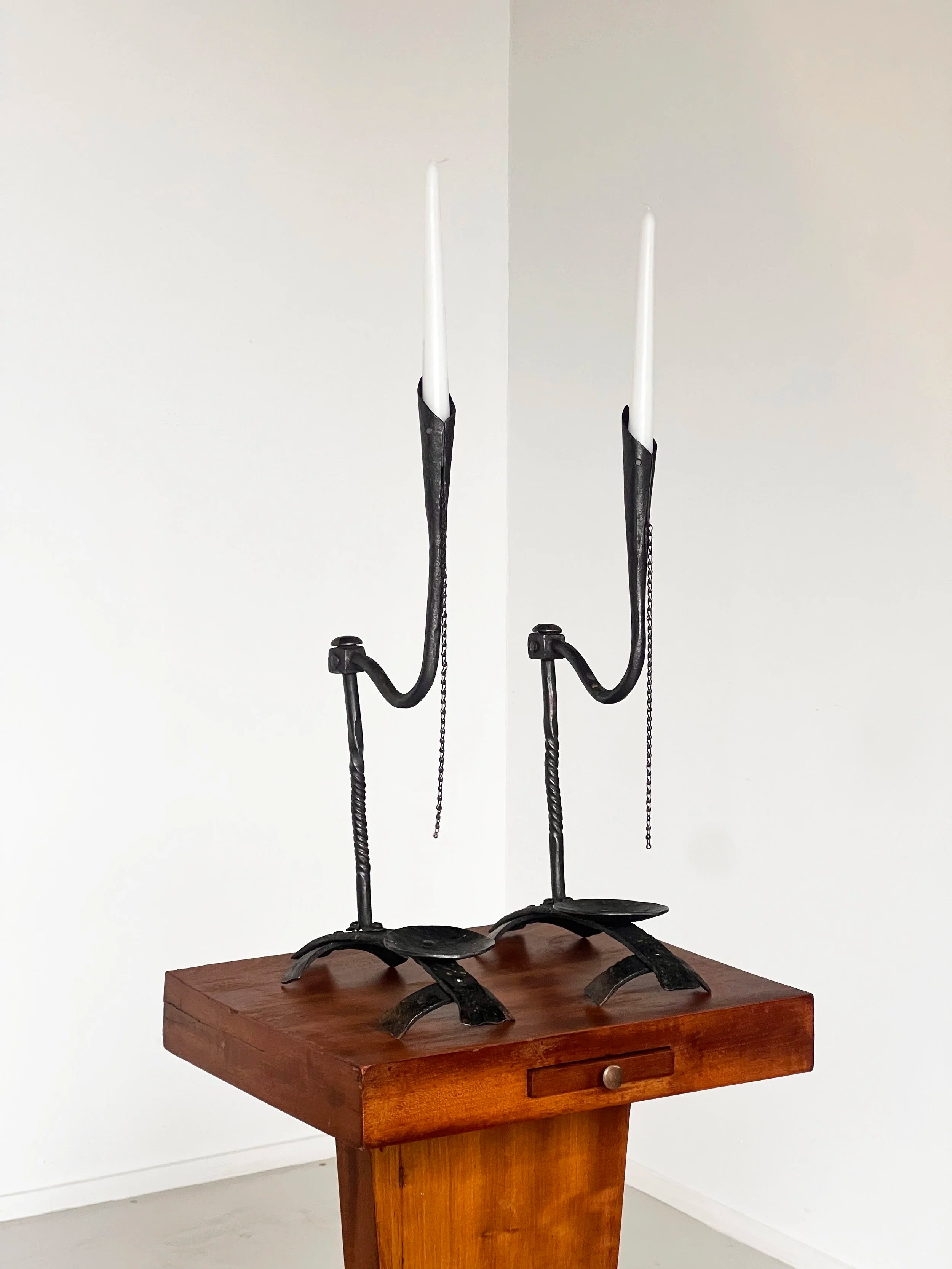 Brutalist candle stick holders by Porter Studio | The Oblist
