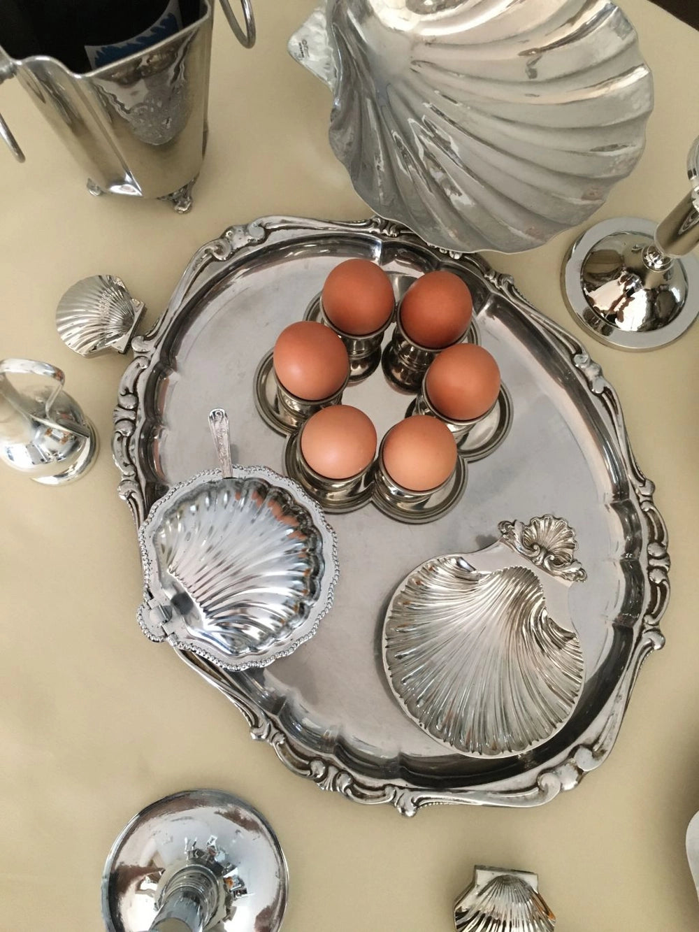 Vintage Shell Dish - English Caviar Collection — lifestyle setting