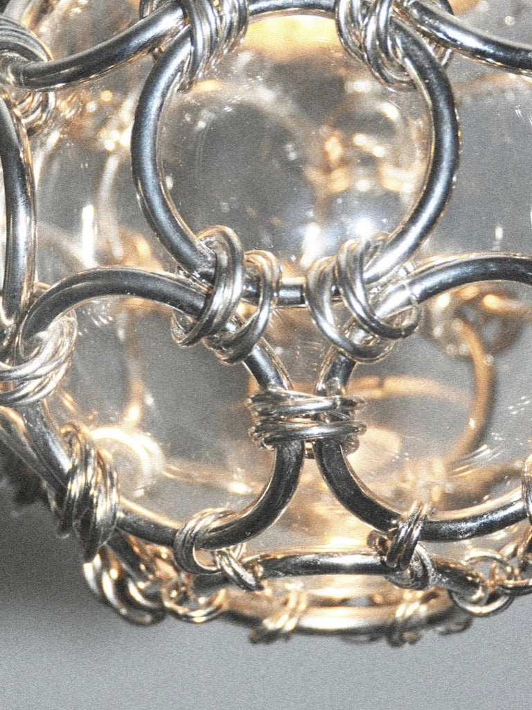 Single-Pendant 'Chainmail Droplet' Chandelier — in context