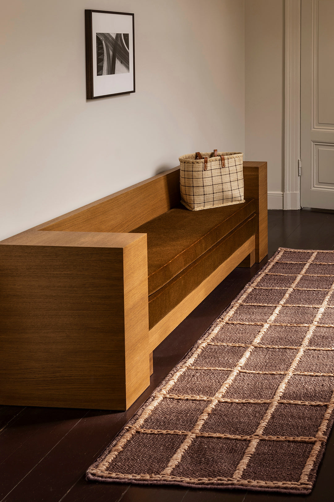 'Strata' Braided Jute Rug, Brown — additional view