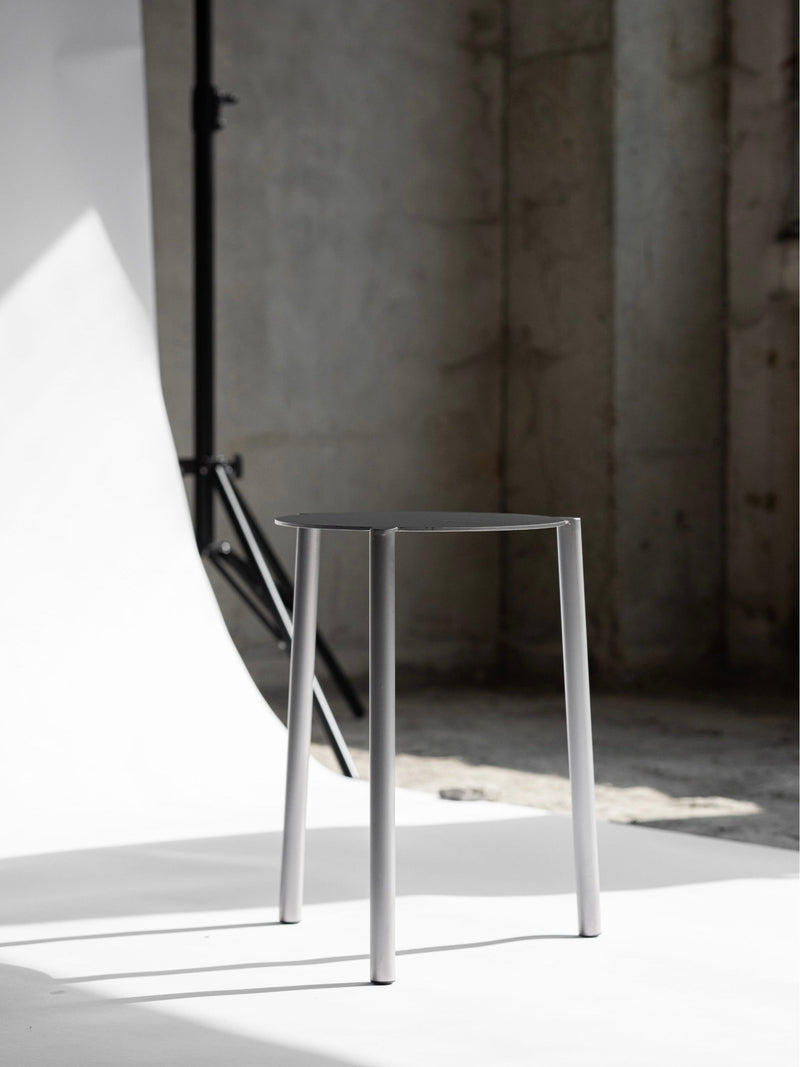 Stool - Isla x Paul Delrez - Stainless Steel by KØGE Design | The Oblist — modern stainless steel design