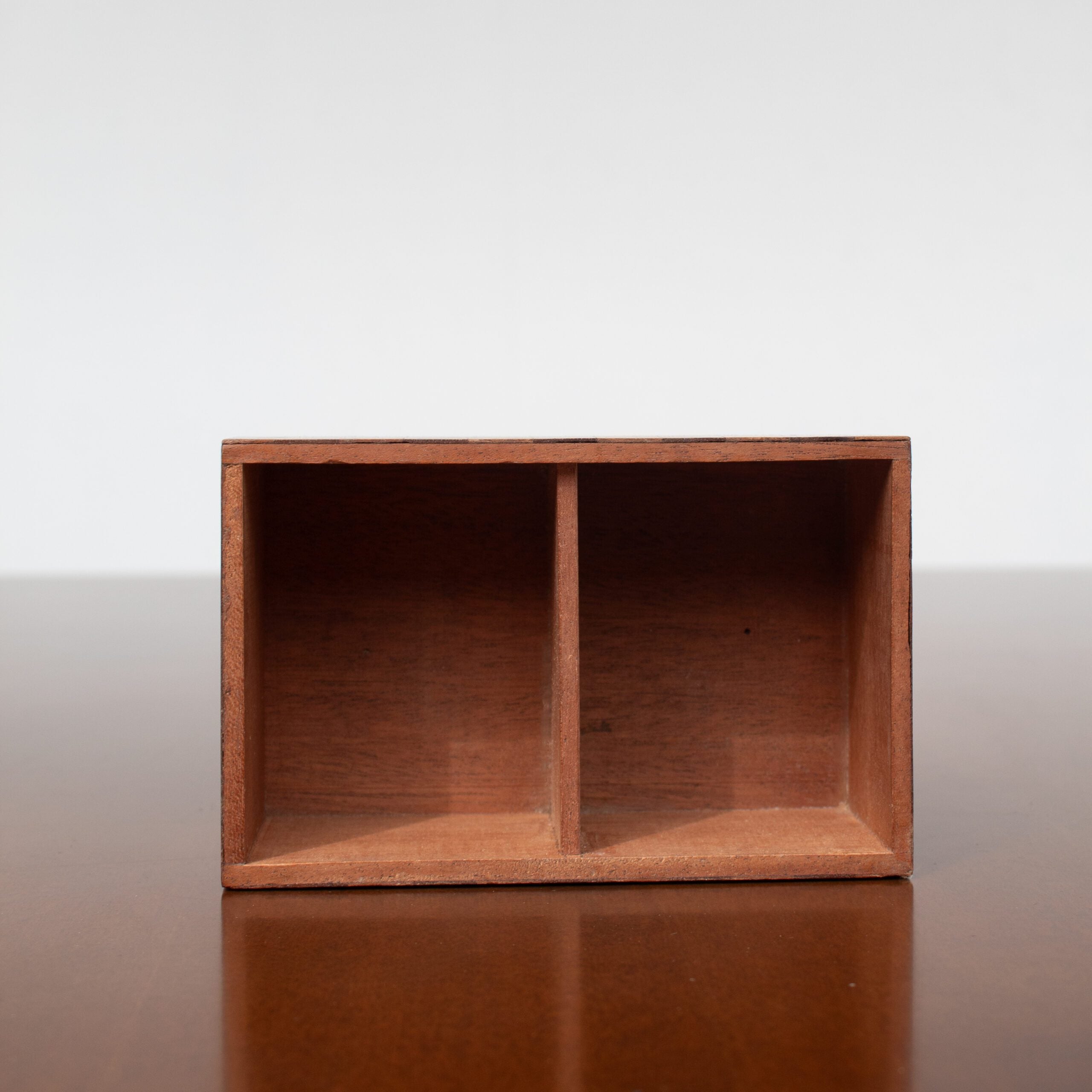 Art Deco Wooden Box with Geometric Pattern — alternate view