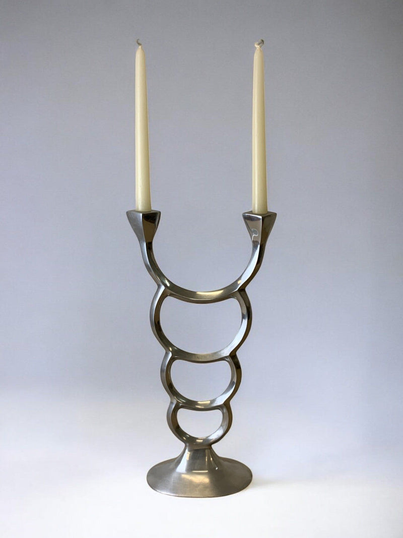 Biomorphic Candleholder, Spain, 1970s by Malamar Studio | The Oblist — metal, vintage design