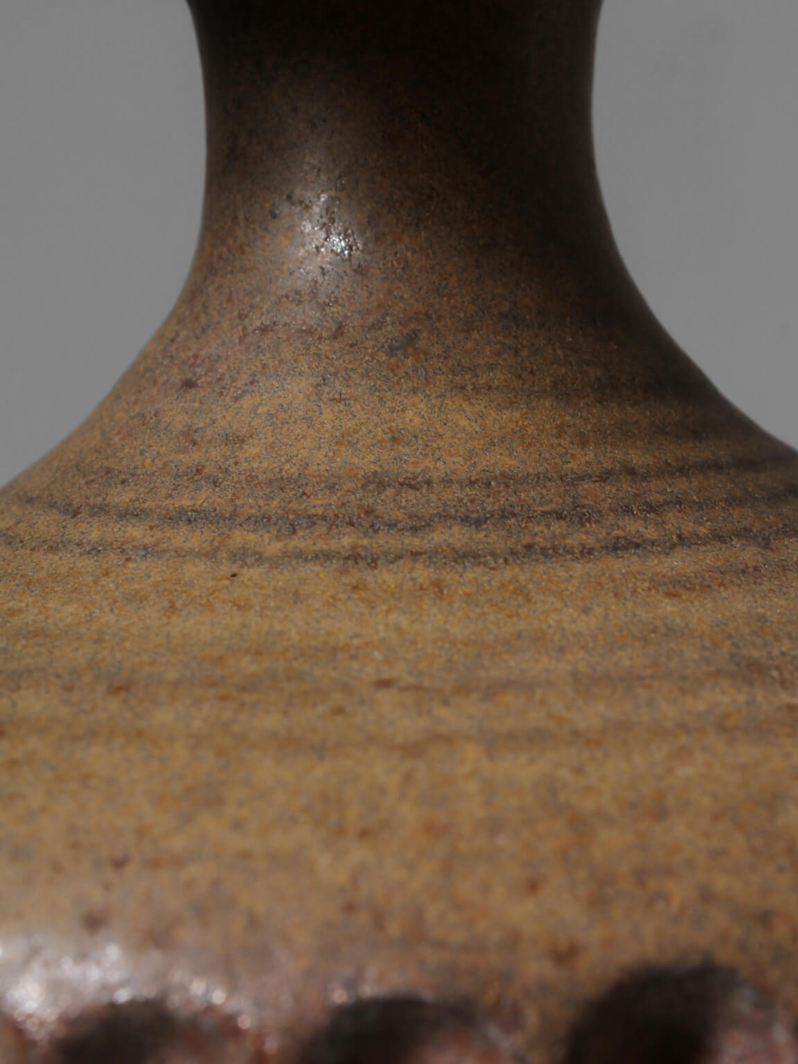 Ethnic Relief Ceramic White Shade Table Lamp, 1960s — alternate view