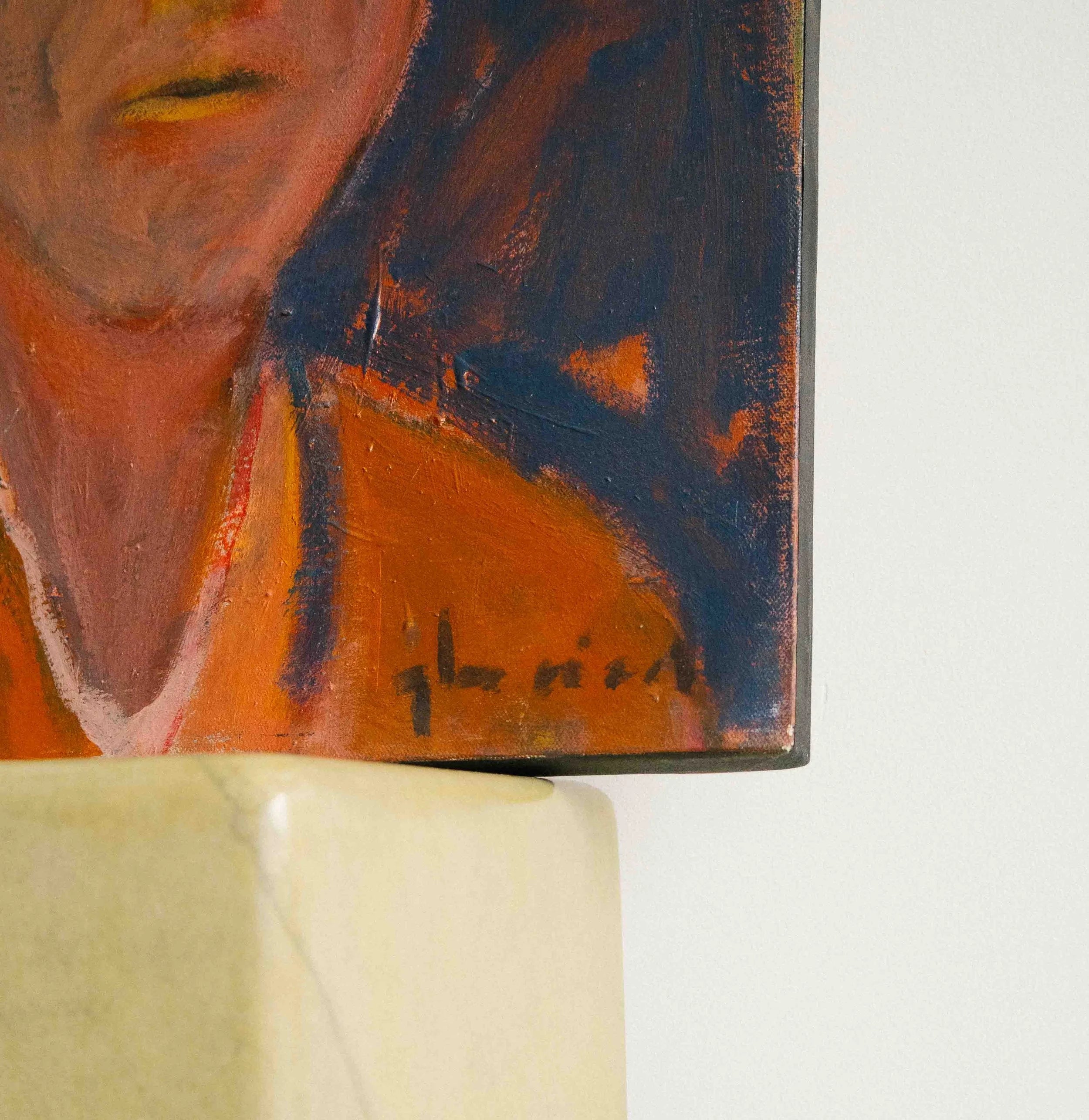 Glen Nicoll — Untitled Portrait (Oil on Canevas) - 1990s — detail view