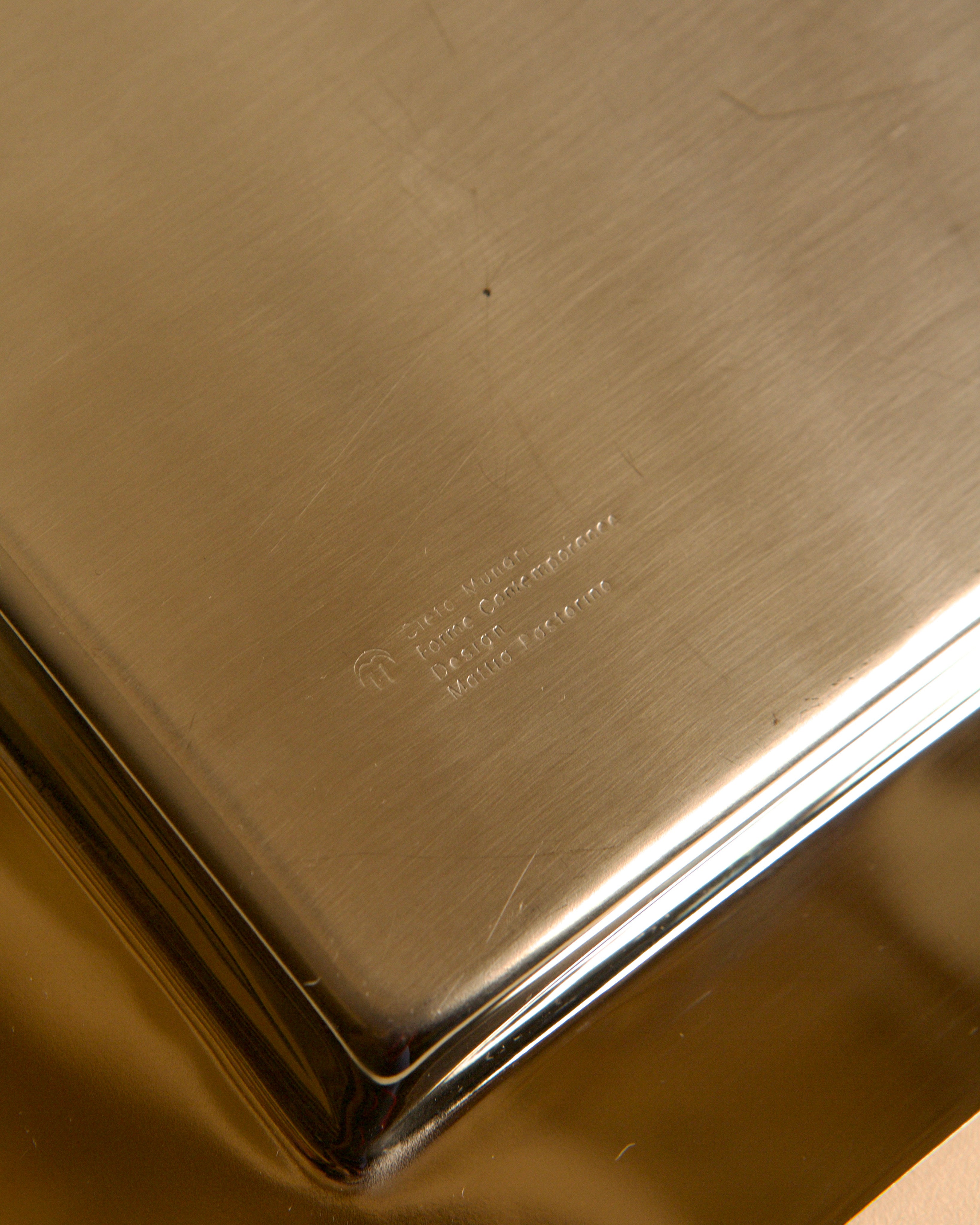 Metal tray by Mattia Pastorino for Cleto Munari 70's — alternate view