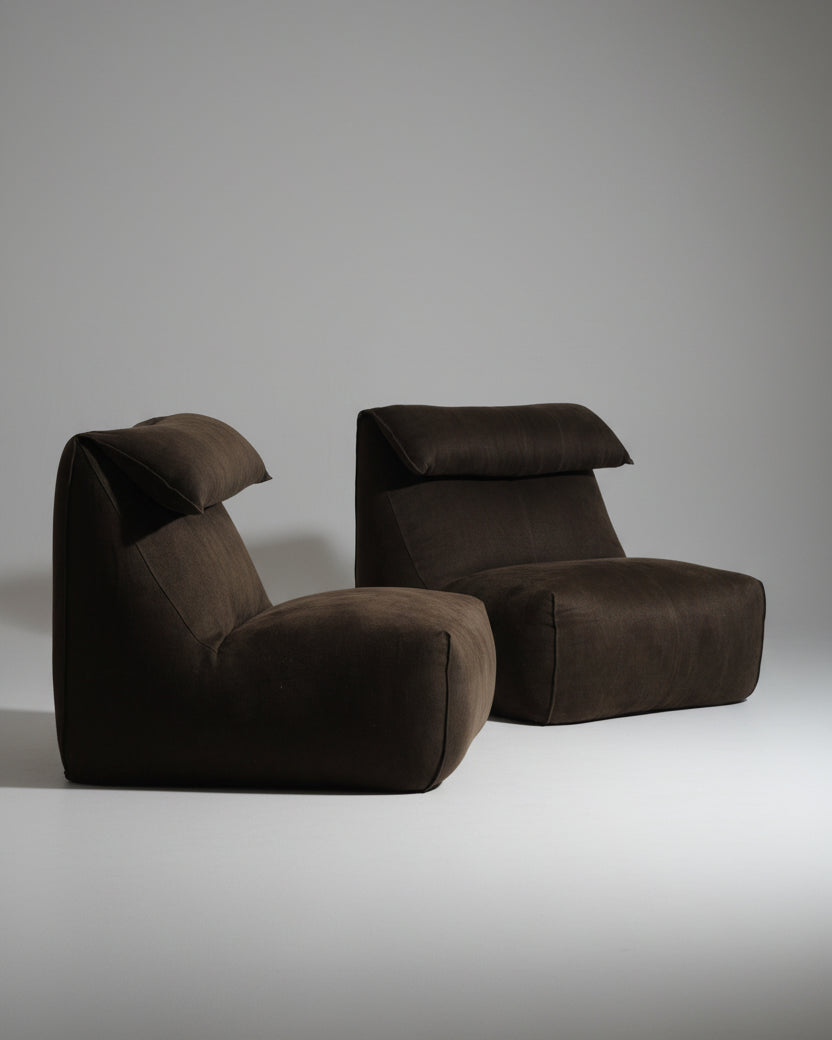 Rare Le Bambole Set of Lounge Chairs by Mario Bellini for B&B Italia, 1971 by Rémanence | The Oblist