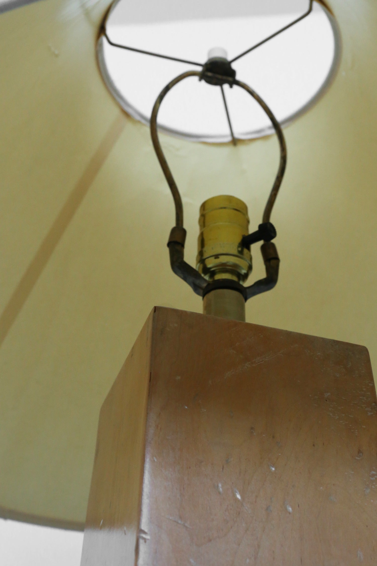 Architectural Wood Floor Lamp — lifestyle setting