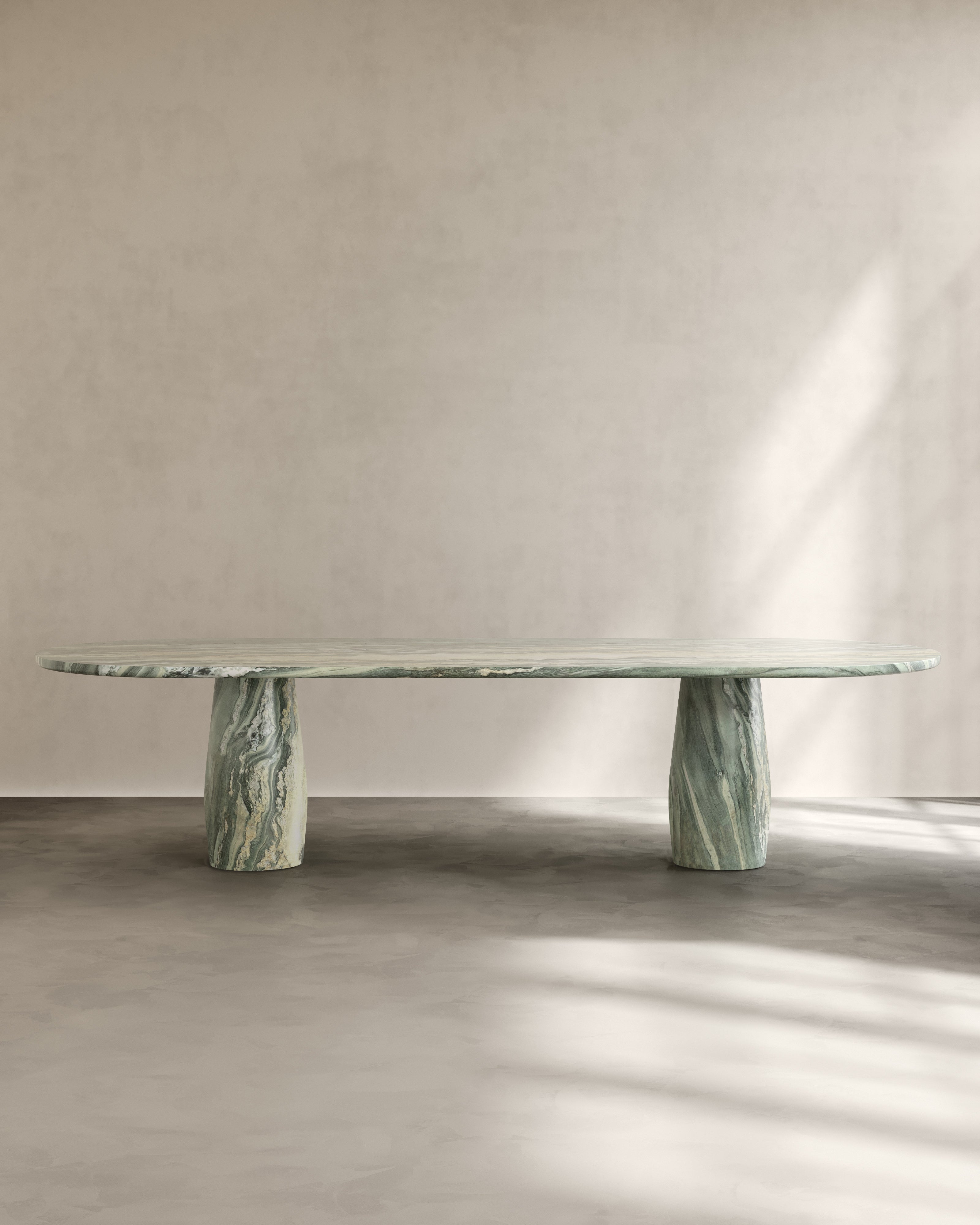 Raffaella Table IV by Paloma Editions | The Oblist — marble green finish