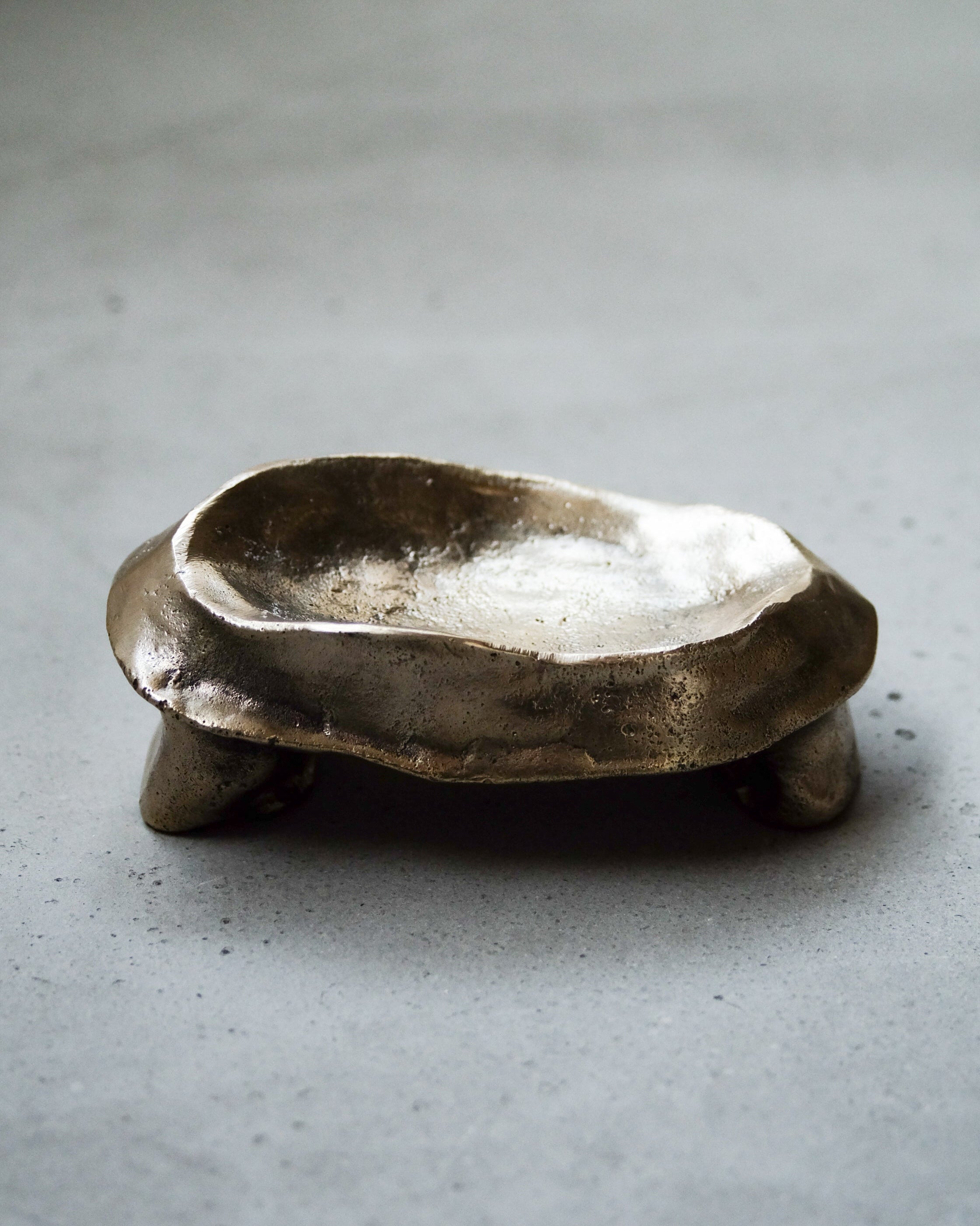 MOORE Tray/Catchall — close-up of textured metallic surface