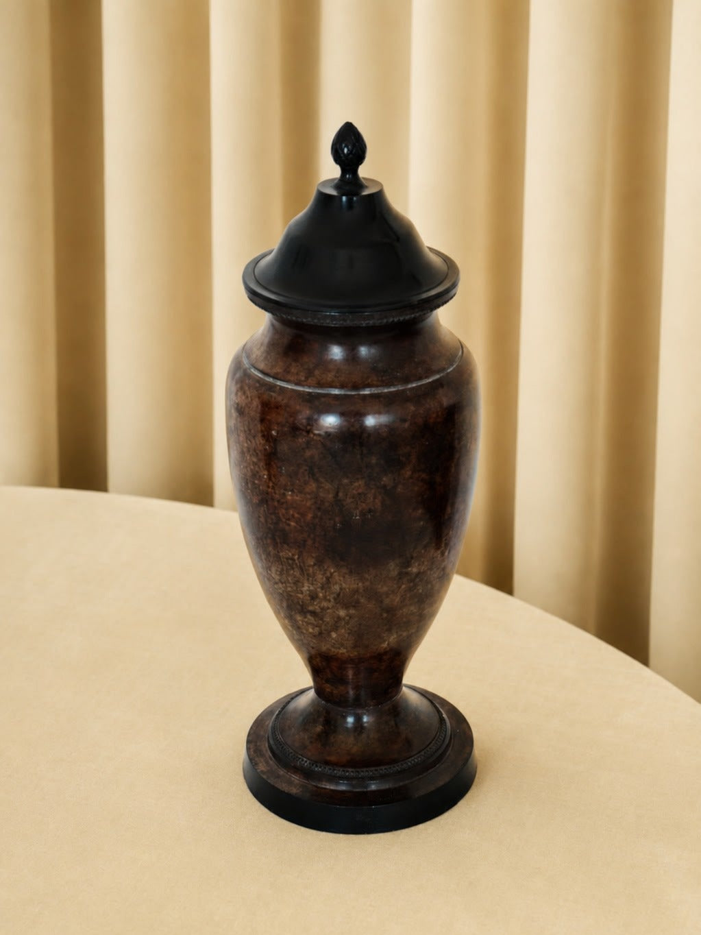 Decorative Veined Vase with Lid by Truffe Studio | The Oblist