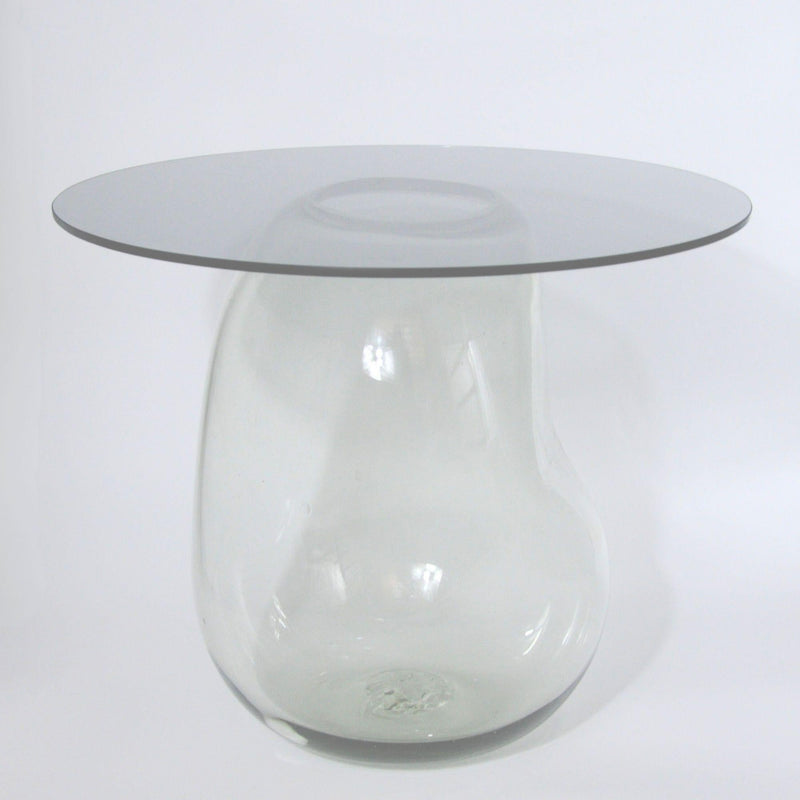 Bubble Side Table in Glass by Panorammma | The Oblist — modern transparent design