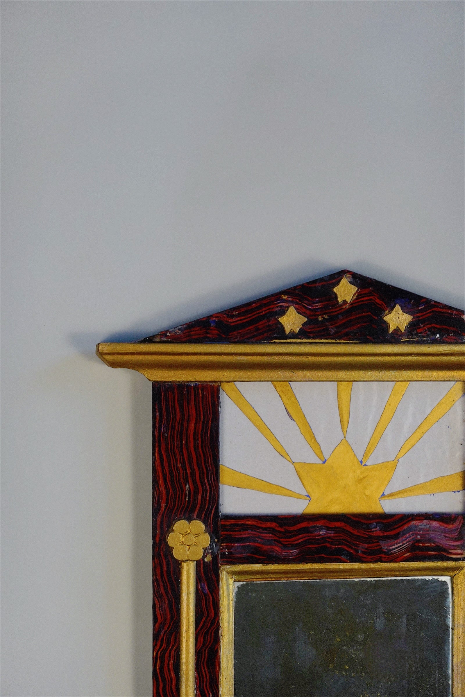 Empire Mirror 19th Century — side angle