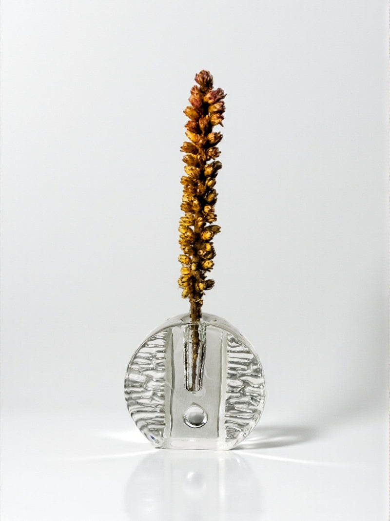 Walther Glass Bullseye Vase by Heiner Düsterhaus, Germany, 1970's by Malamar Studio | The Oblist