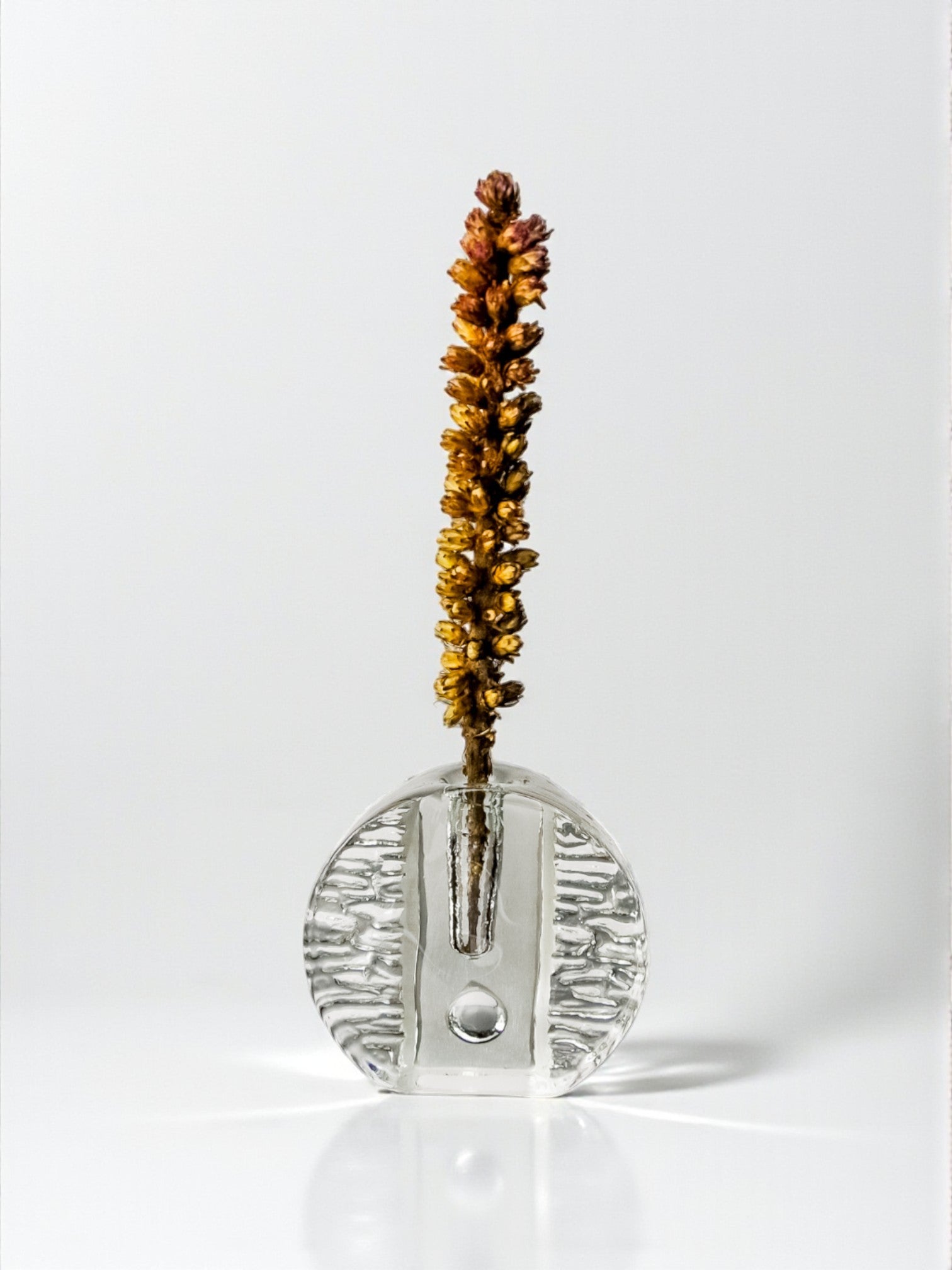 Walther Glass Bullseye Vase by Heiner Düsterhaus, Germany, 1970's by Malamar Studio | The Oblist