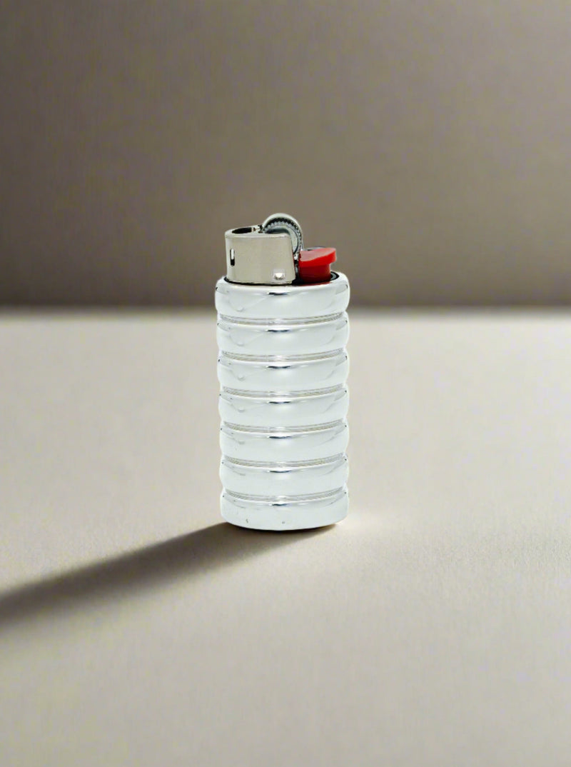 Gio Mini Lighter Holder — close-up of white ceramic texture