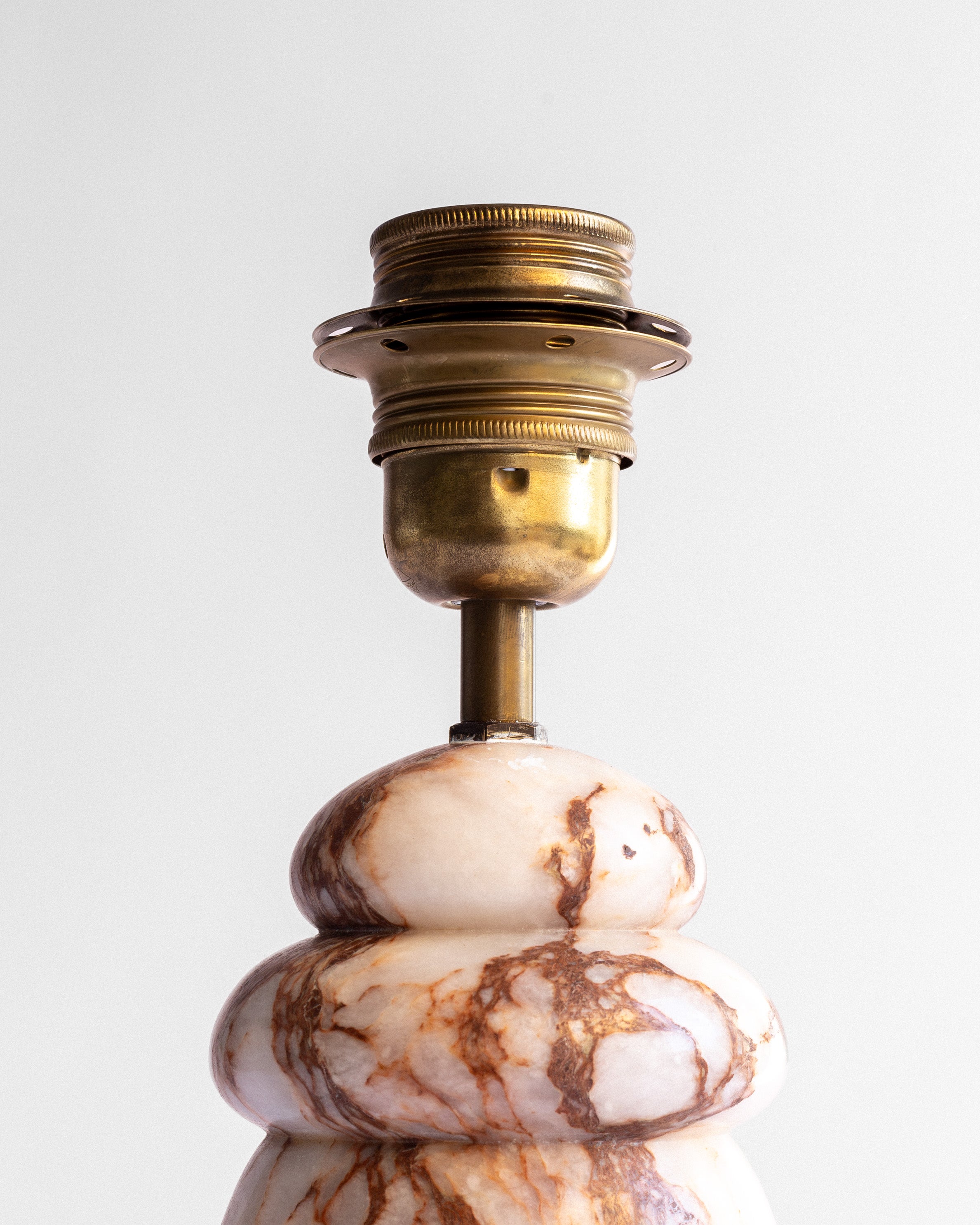 Art Deco Alabaster Table Lamp, 1930s, Denmark — lifestyle setting