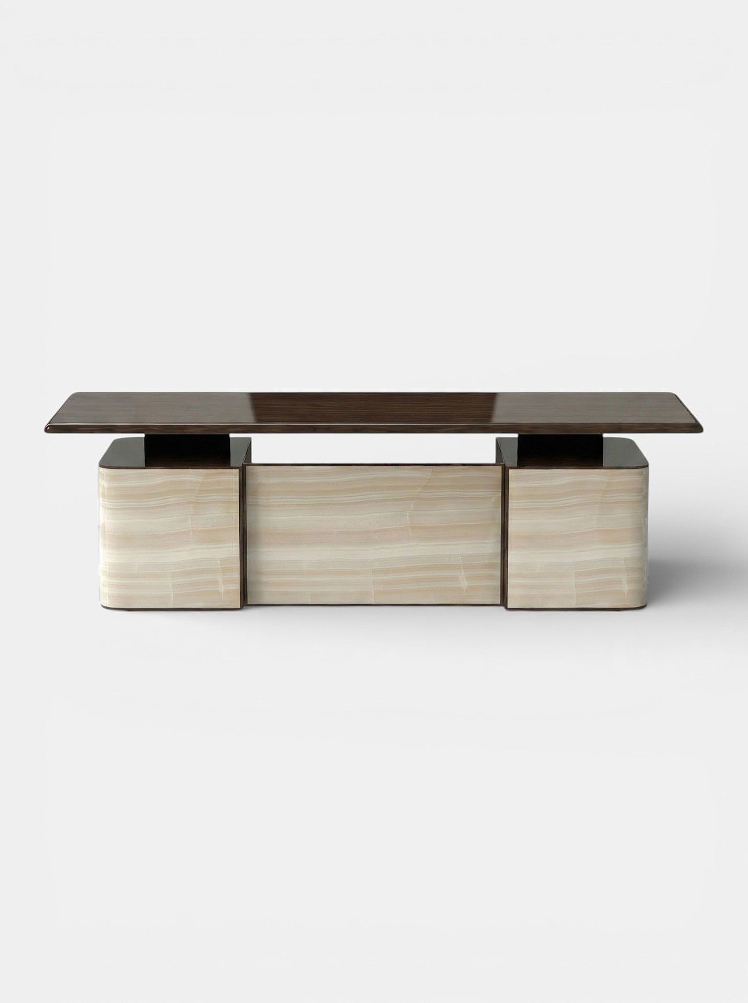Holly Ivory Onyx And Wood Desk — lifestyle setting