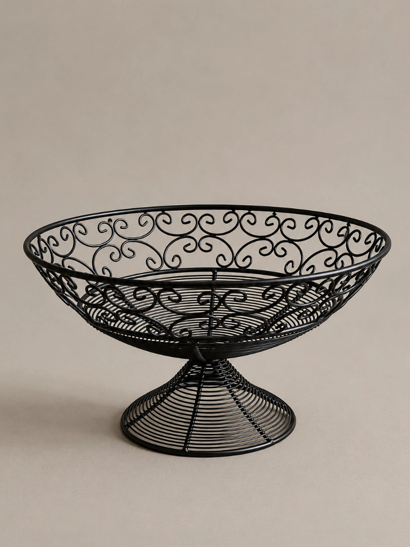 1980s German Vintage Metal Bowl — lifestyle setting